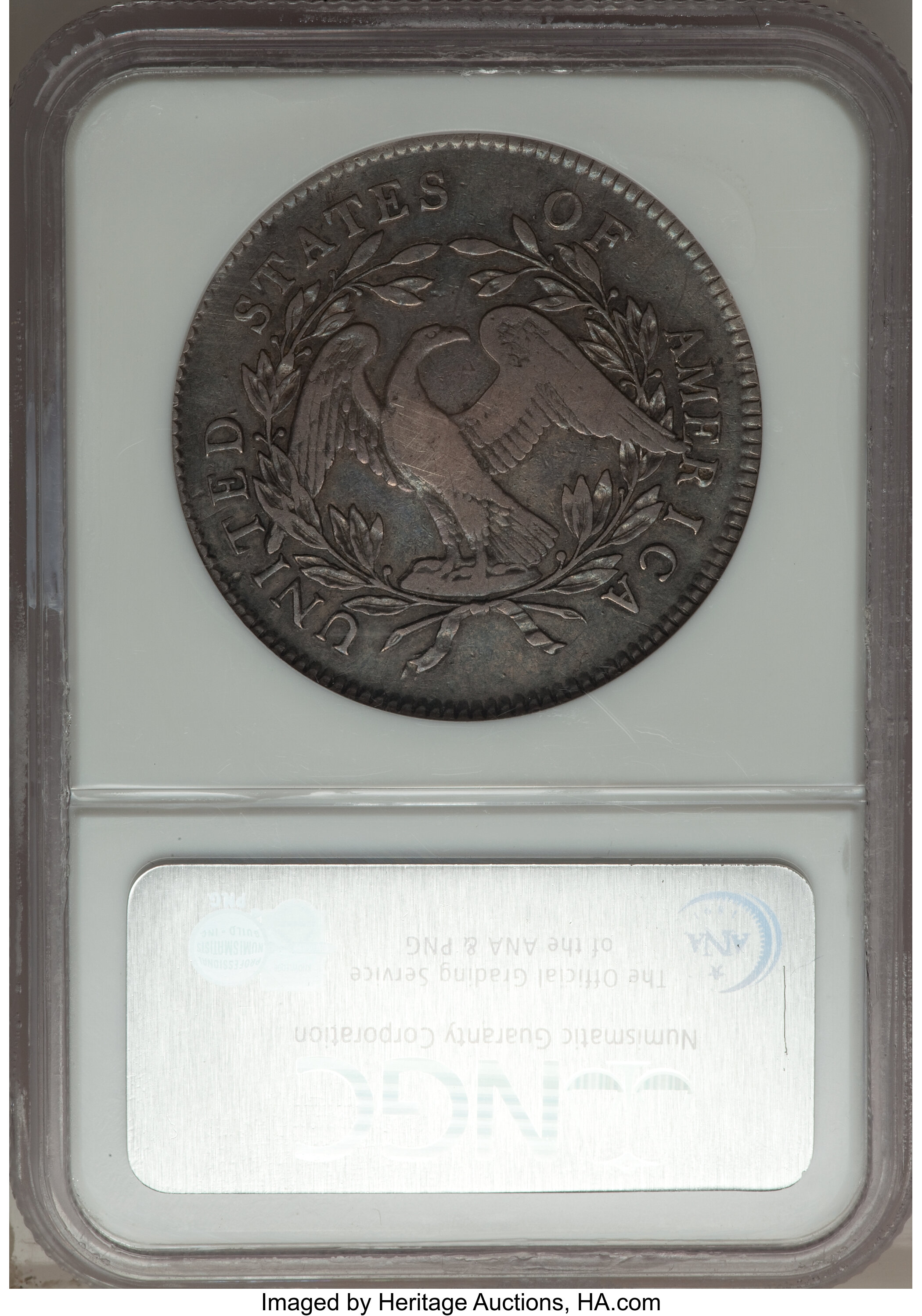 1795 $1  Flowing Hair, Silver Plug, 3 Leaves, B-7, BB-18 XF40 CAC thumbnail 19