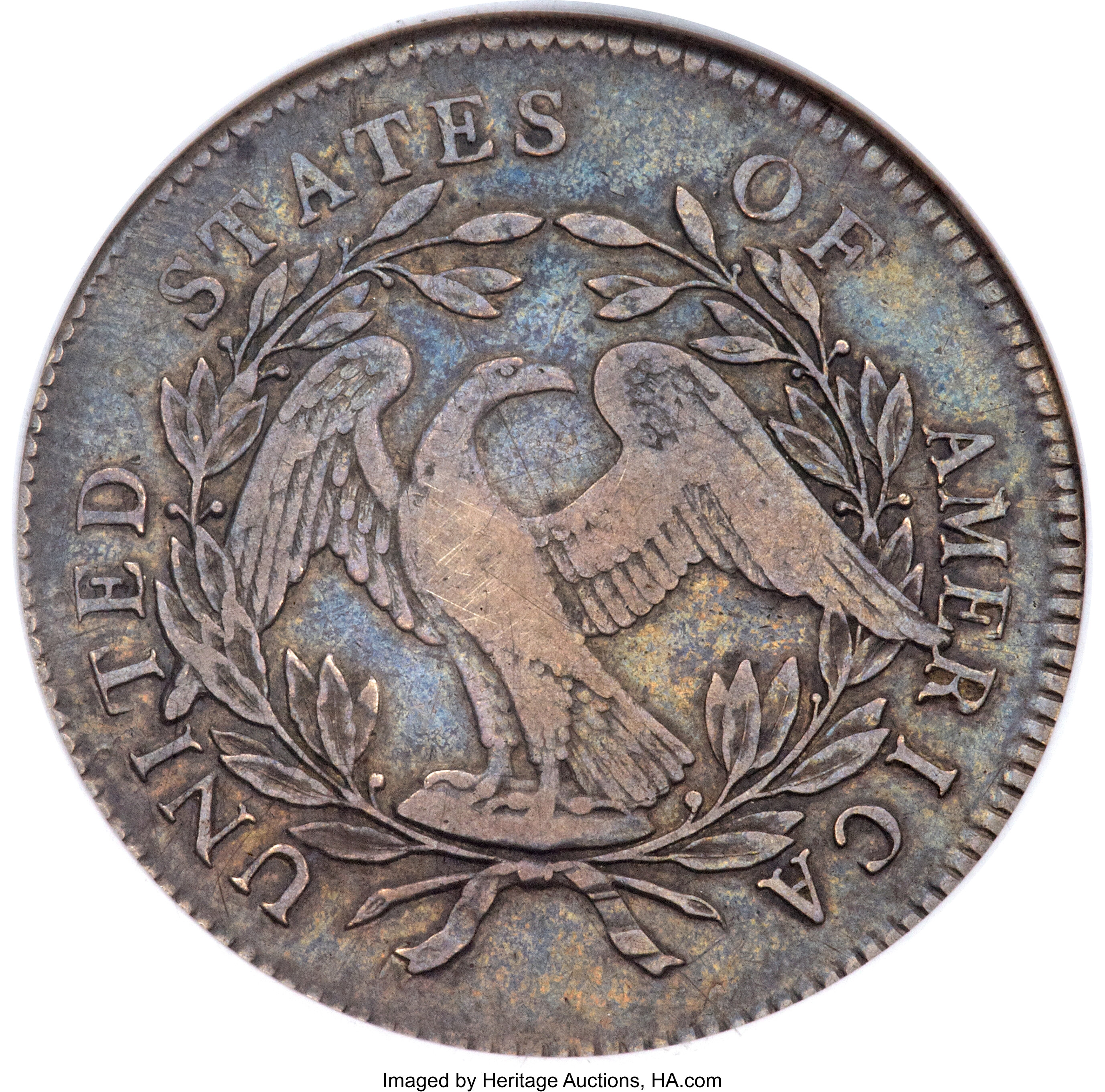1795 $1  Flowing Hair, Silver Plug, 3 Leaves, B-7, BB-18 XF40 CAC thumbnail 20