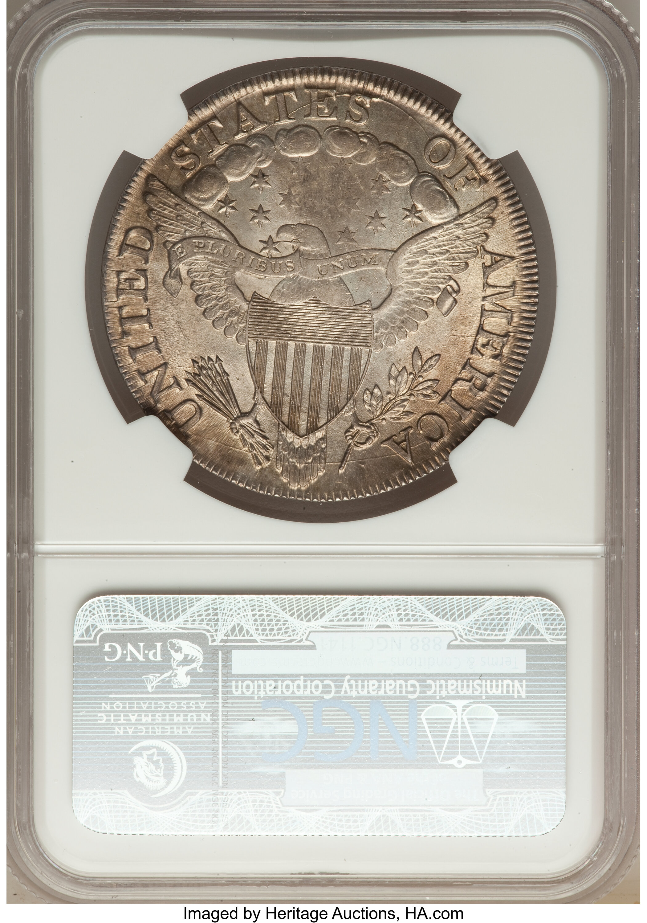 1799 $1  7x6 Stars, B-8, BB-165 AU58 thumbnail 24