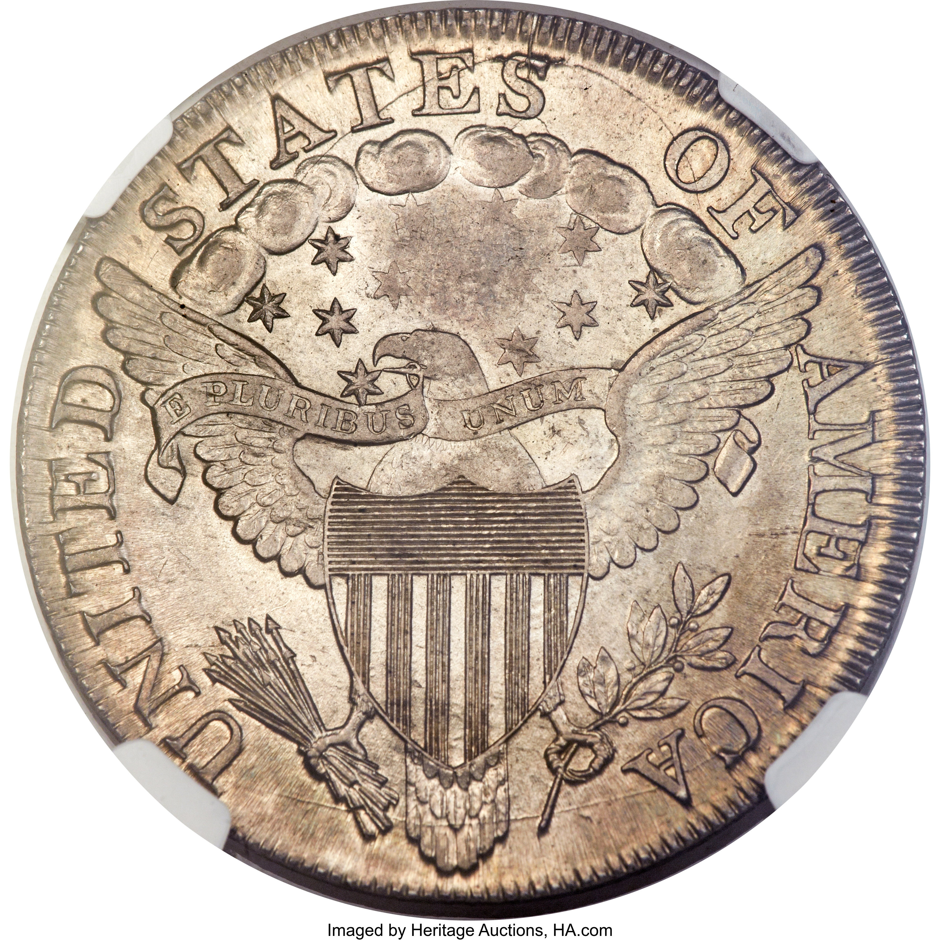 1799 $1  7x6 Stars, B-8, BB-165 AU58 thumbnail 25
