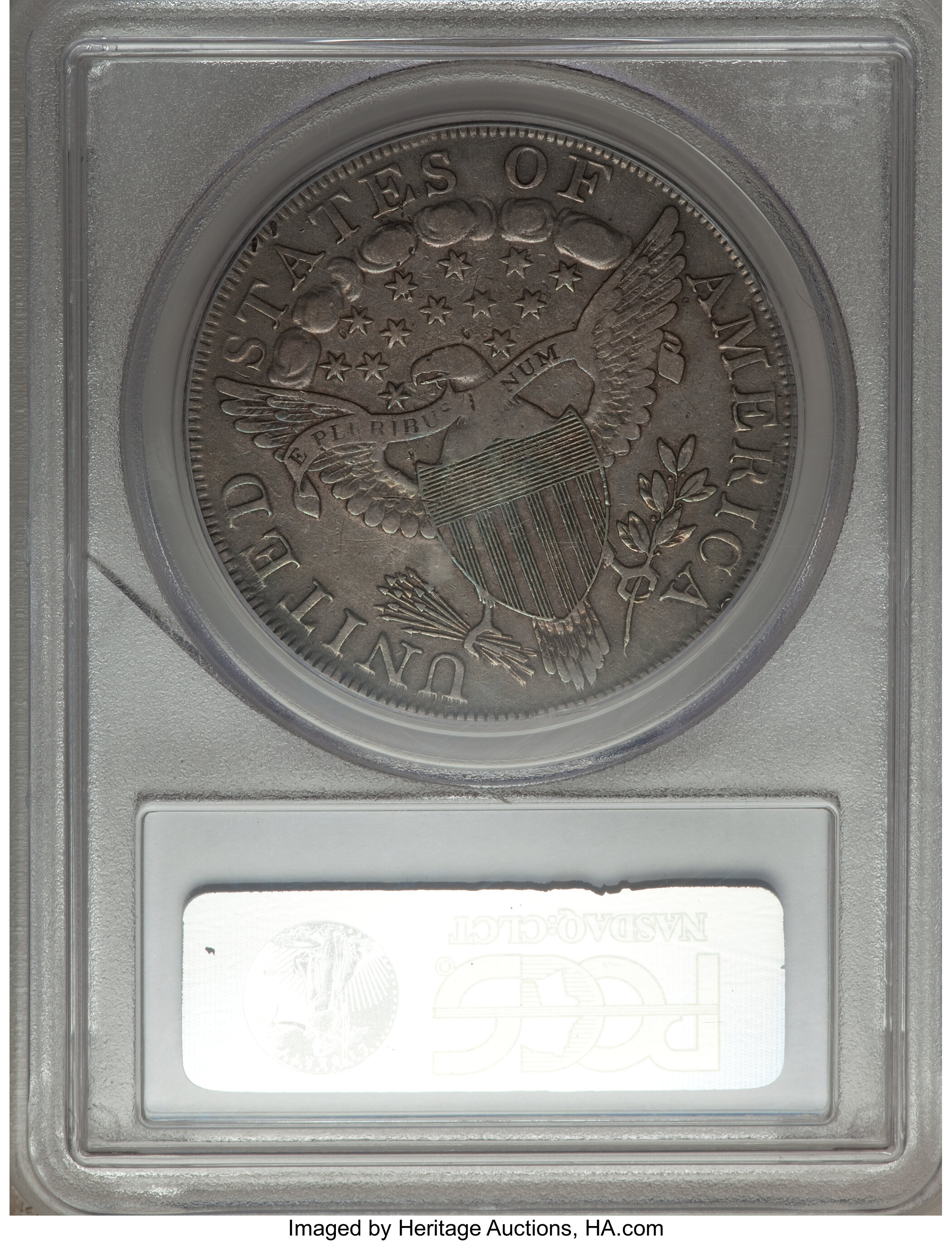 1798 $1  Large Eagle, Pointed 9, Wide Date, B-15, BB-112 VG8 CAC thumbnail 21