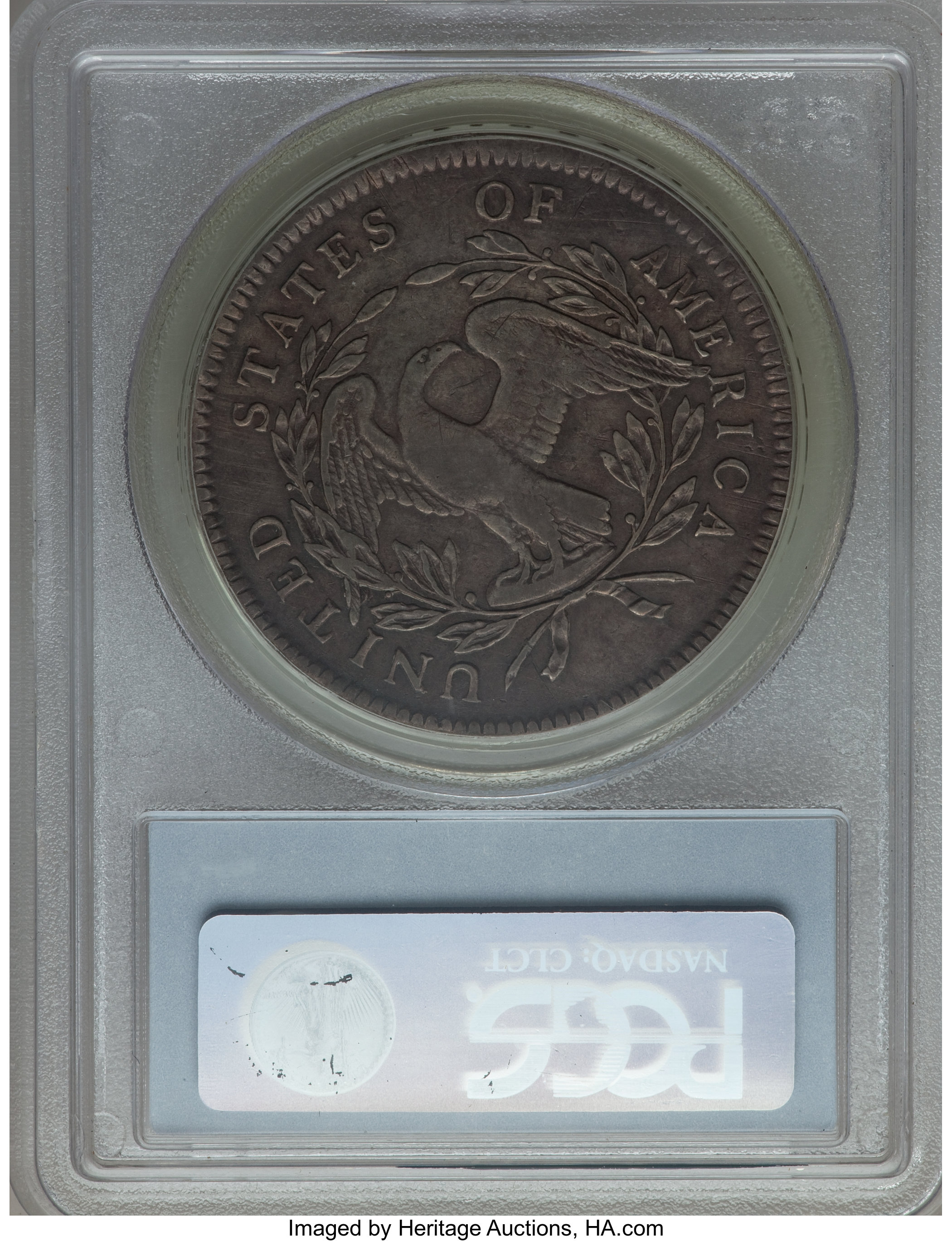 1795 $1  Flowing Hair, 3 Leaves, Missing Leaf, B-6, BB-25 MS thumbnail 18