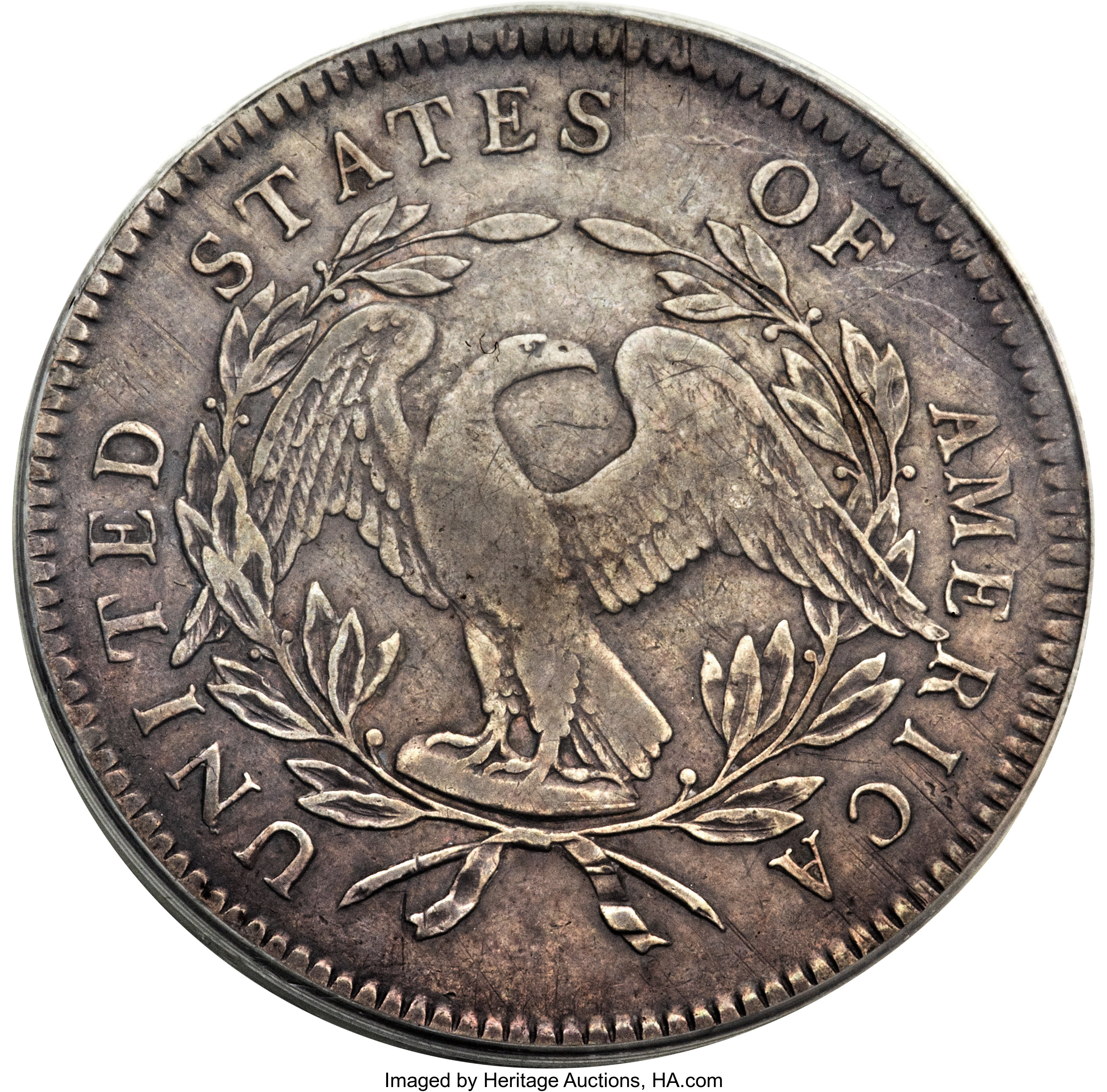 1795 $1  Flowing Hair, 3 Leaves, Missing Leaf, B-6, BB-25 MS thumbnail 17