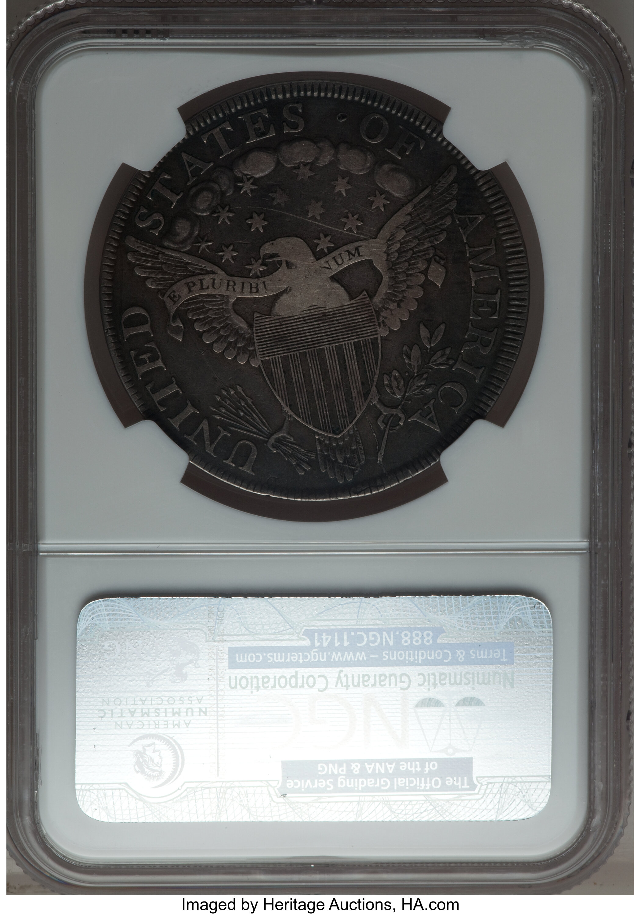 1798 $1  Large Eagle, Pointed 9, Close Date, B-26, BB-114 F15 thumbnail 9