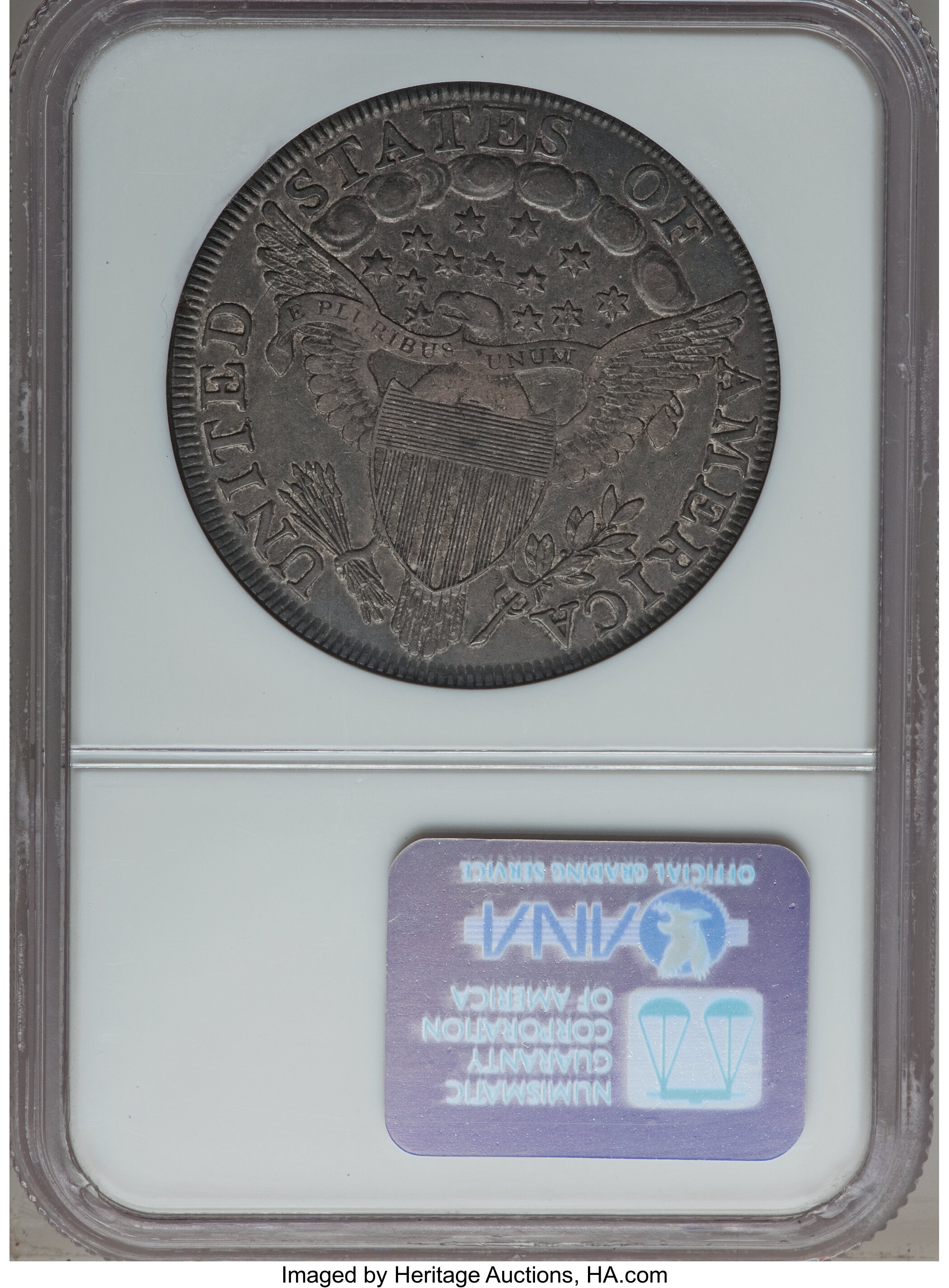 1798 $1  Large Eagle, Pointed 9, Close Date, B-30, BB-116 F15 CAC thumbnail 18