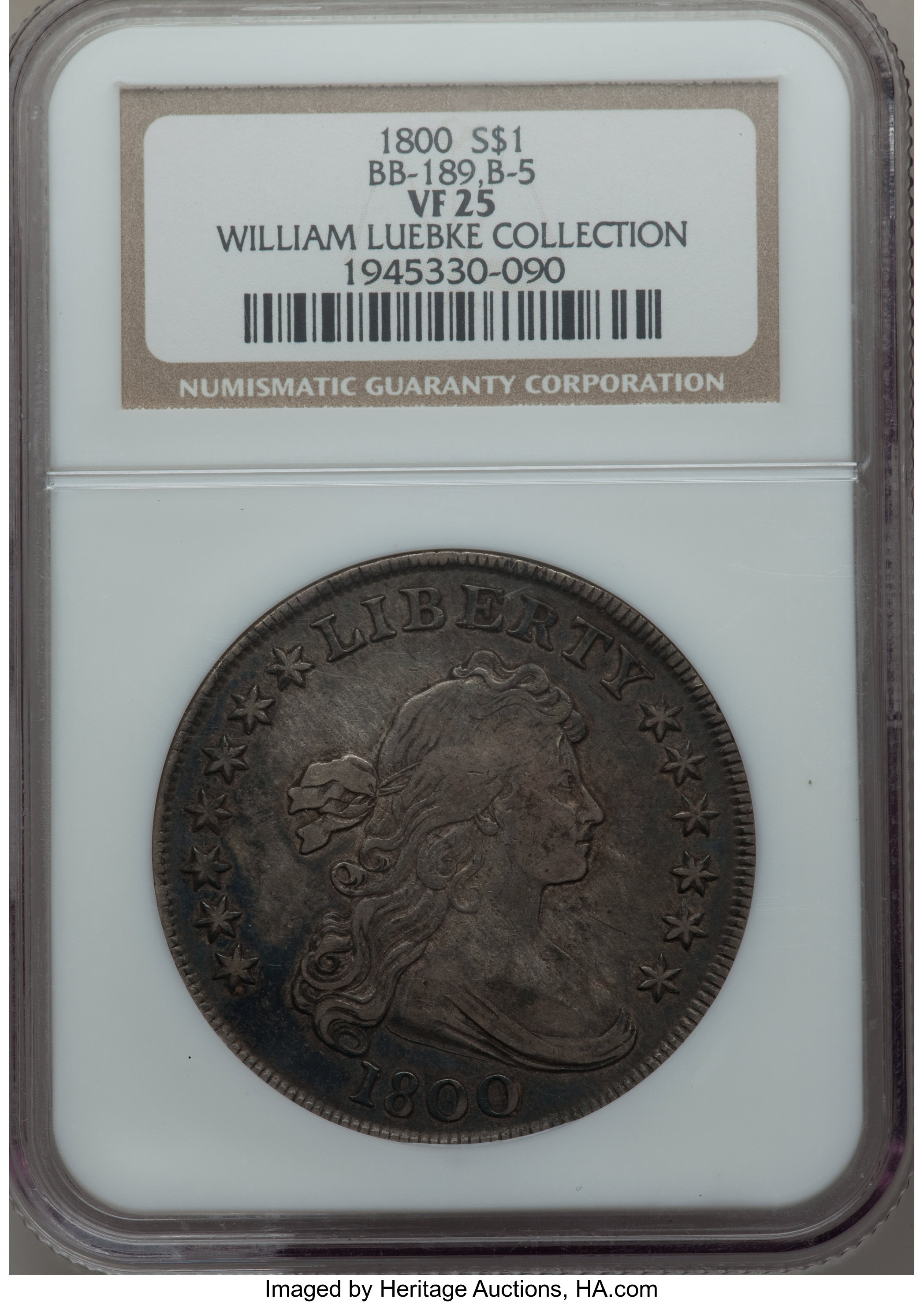 1800 $1  B-5, BB-189 VF20 thumbnail 10