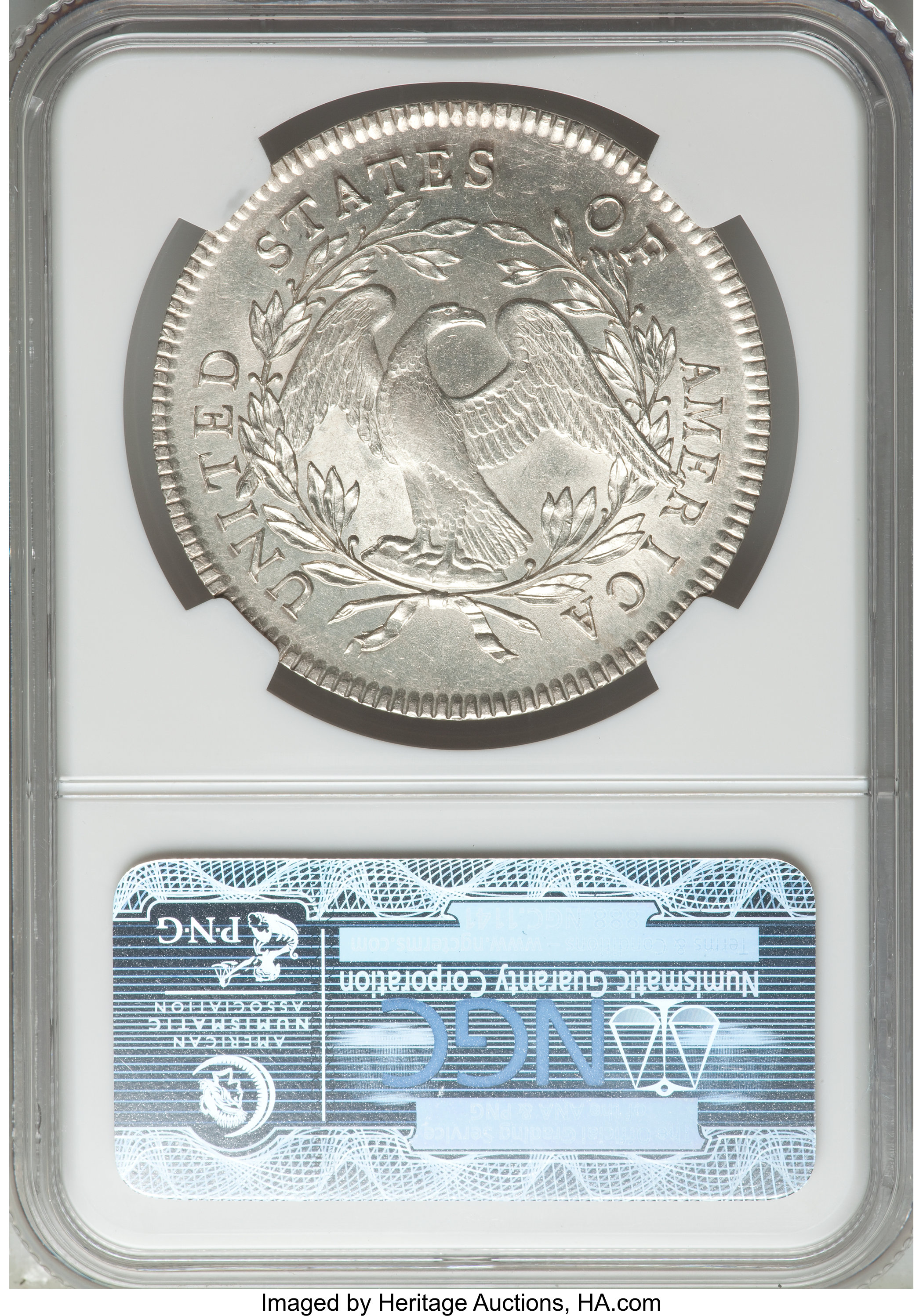 1795 $1  Flowing Hair, 3 Leaves, B-7, BB-18 MS63 CAC thumbnail 17