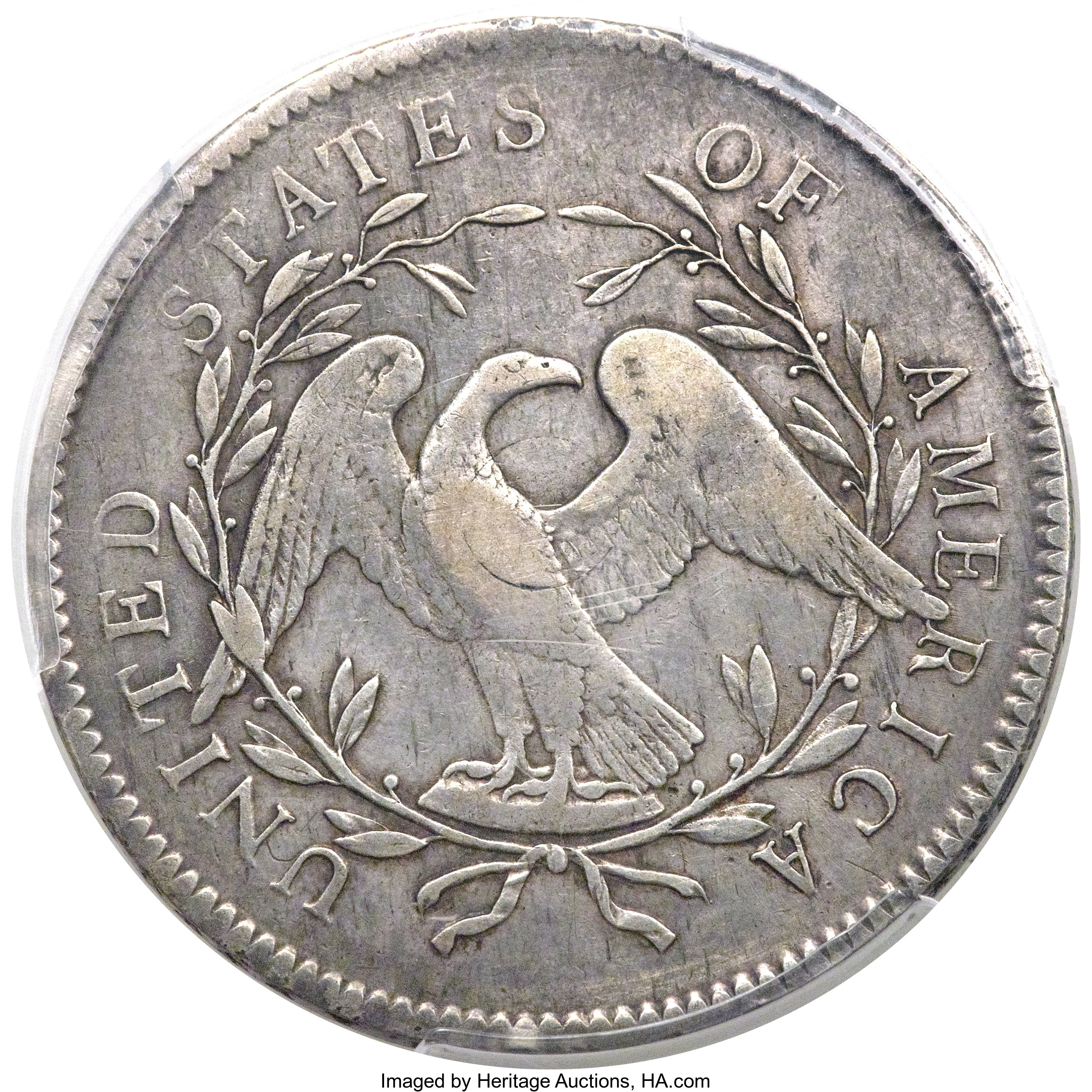 1795 $1  Flowing Hair, Silver Plug, 2 Leaves, B-1, BB-21 XF40 thumbnail 21