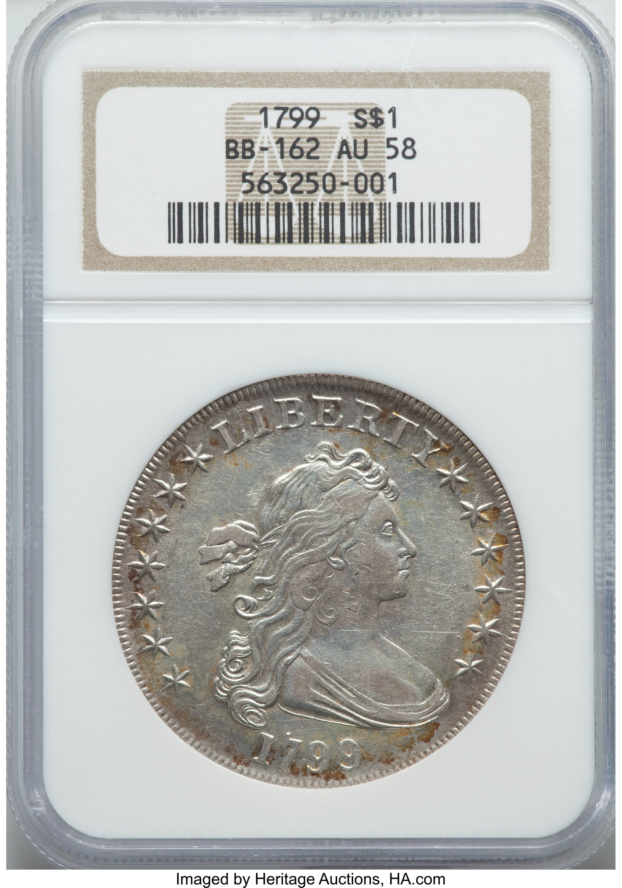 1799 $1  7x6 Stars, B-6, BB-162 MS64 thumbnail 5
