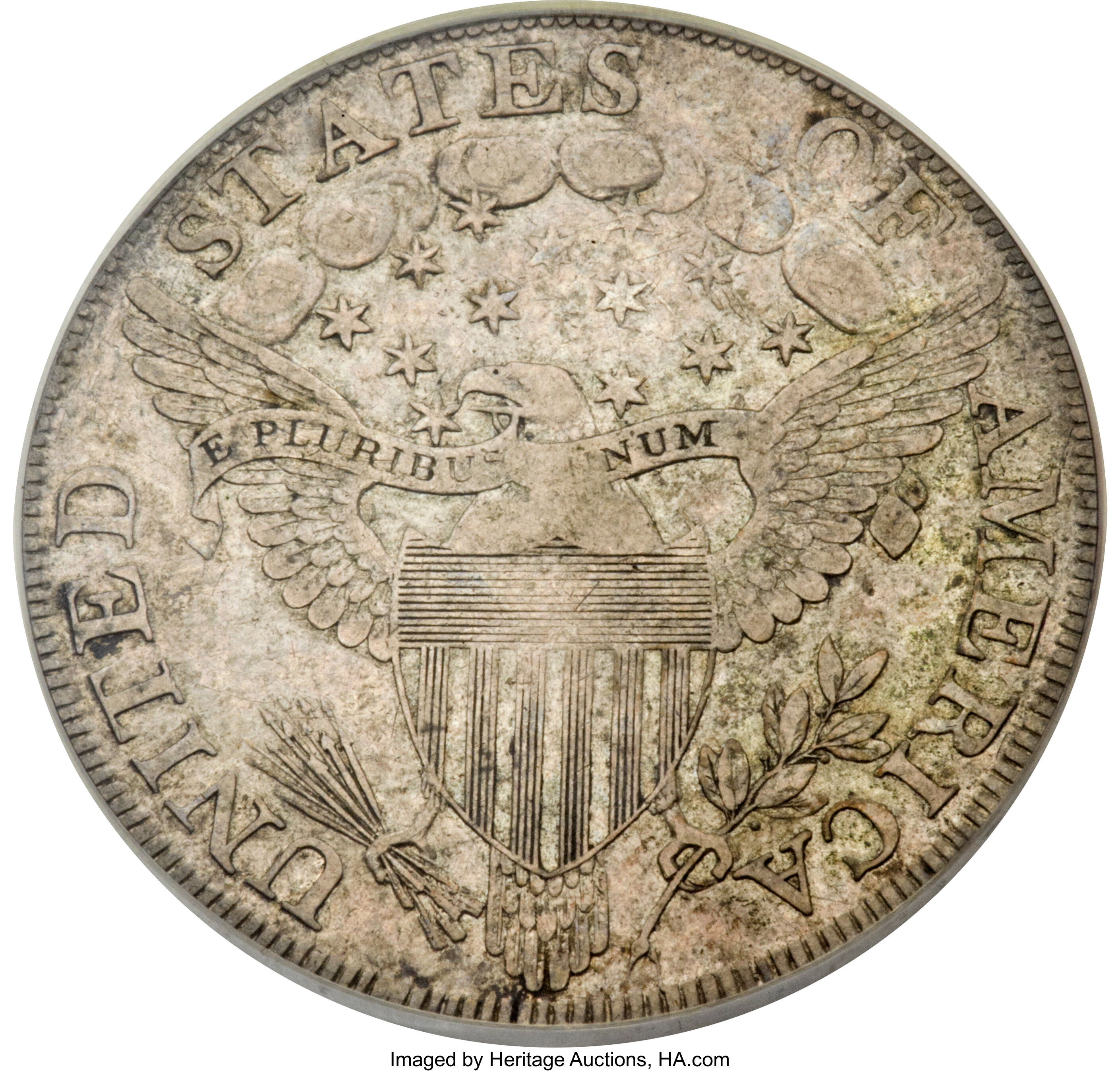 1798 $1  Large Eagle, Pointed 9, Close Date, B-25, BB-123 MS thumbnail 18