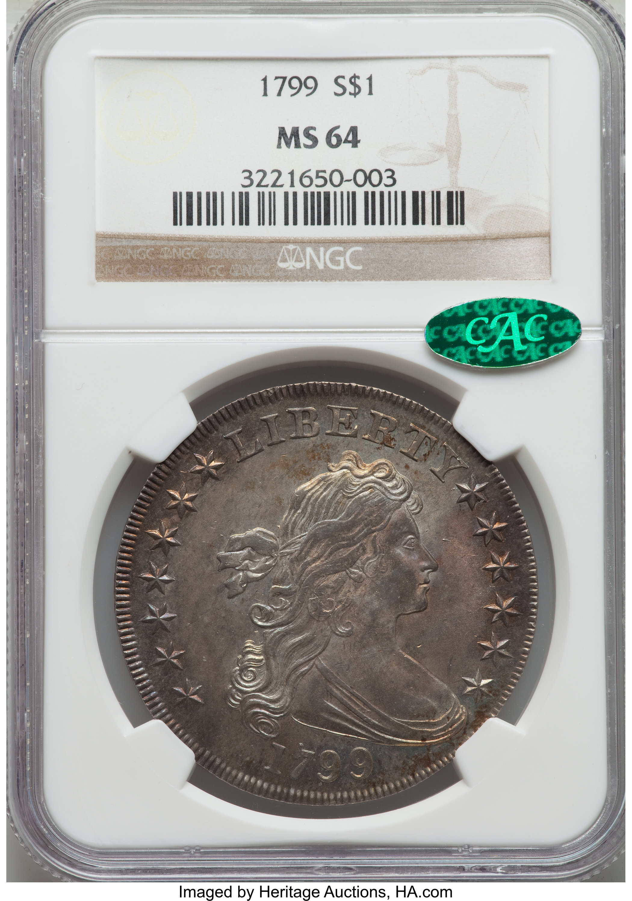 1799 $1  7x6 Stars, B-14, BB-167 MS60 thumbnail 13