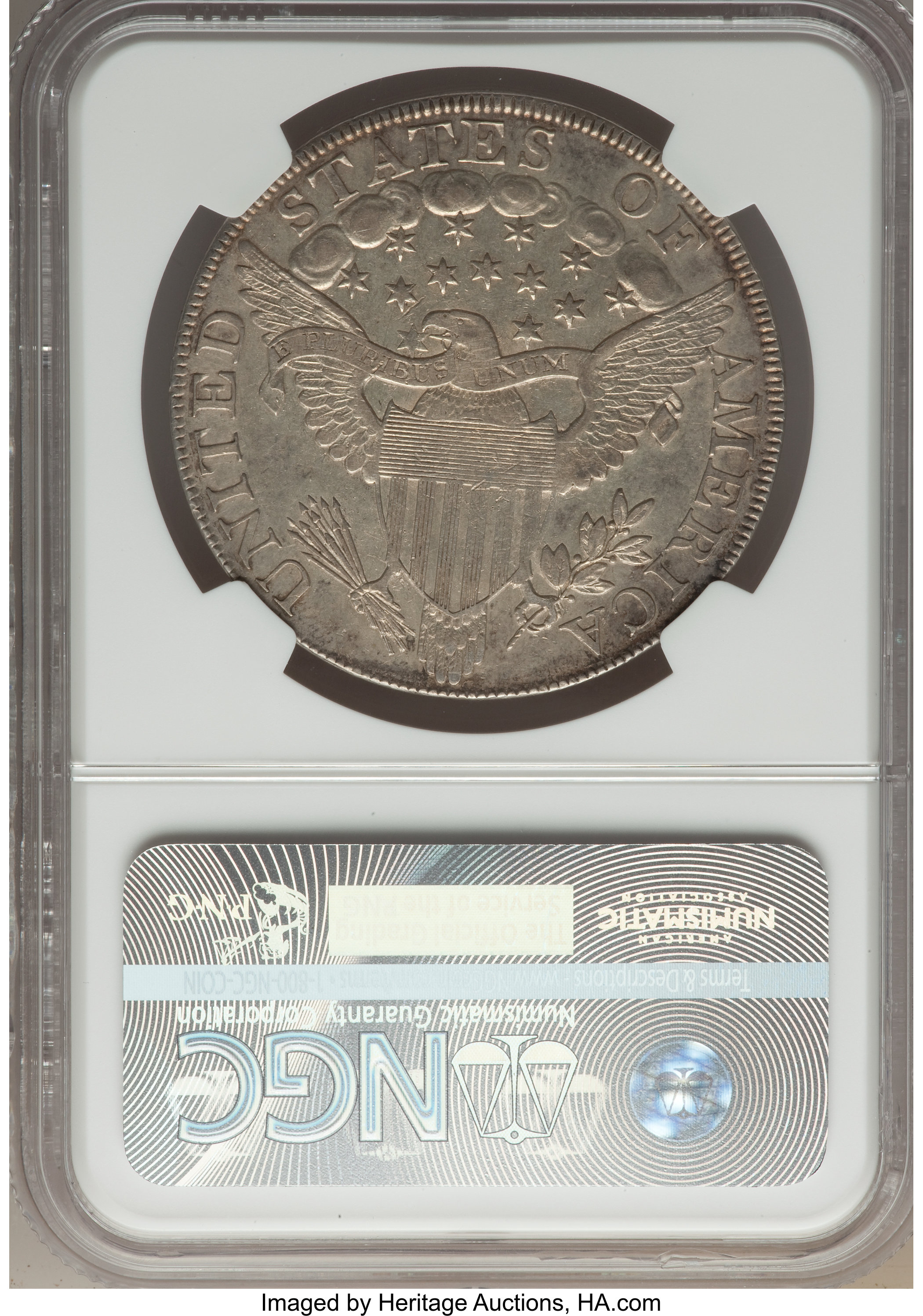 1800 $1  B-5, BB-189 AU58 CAC thumbnail 13