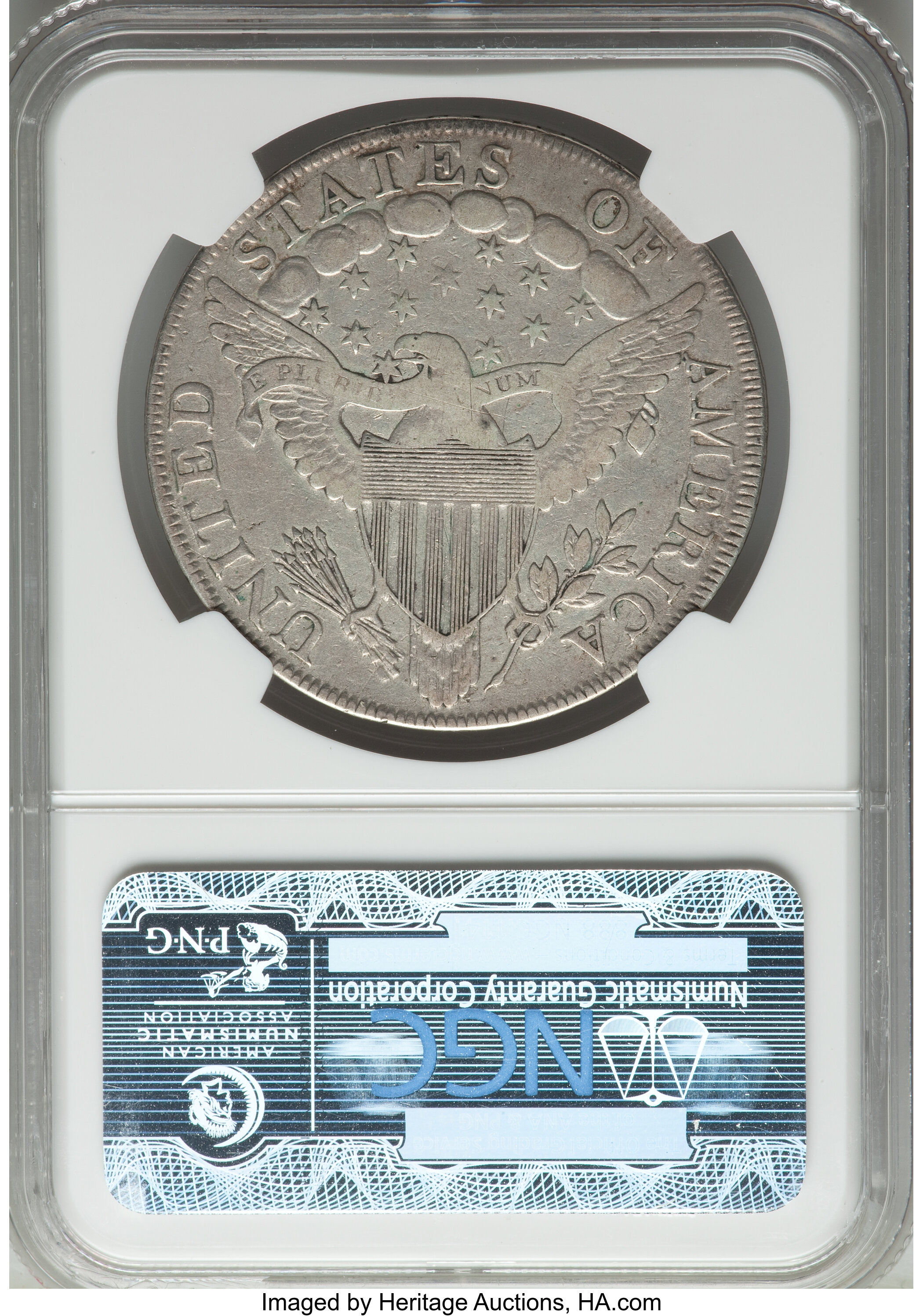 1798 $1  Large Eagle, Pointed 9, Wide Date, B-12, BB-120 VG10 CAC thumbnail 25