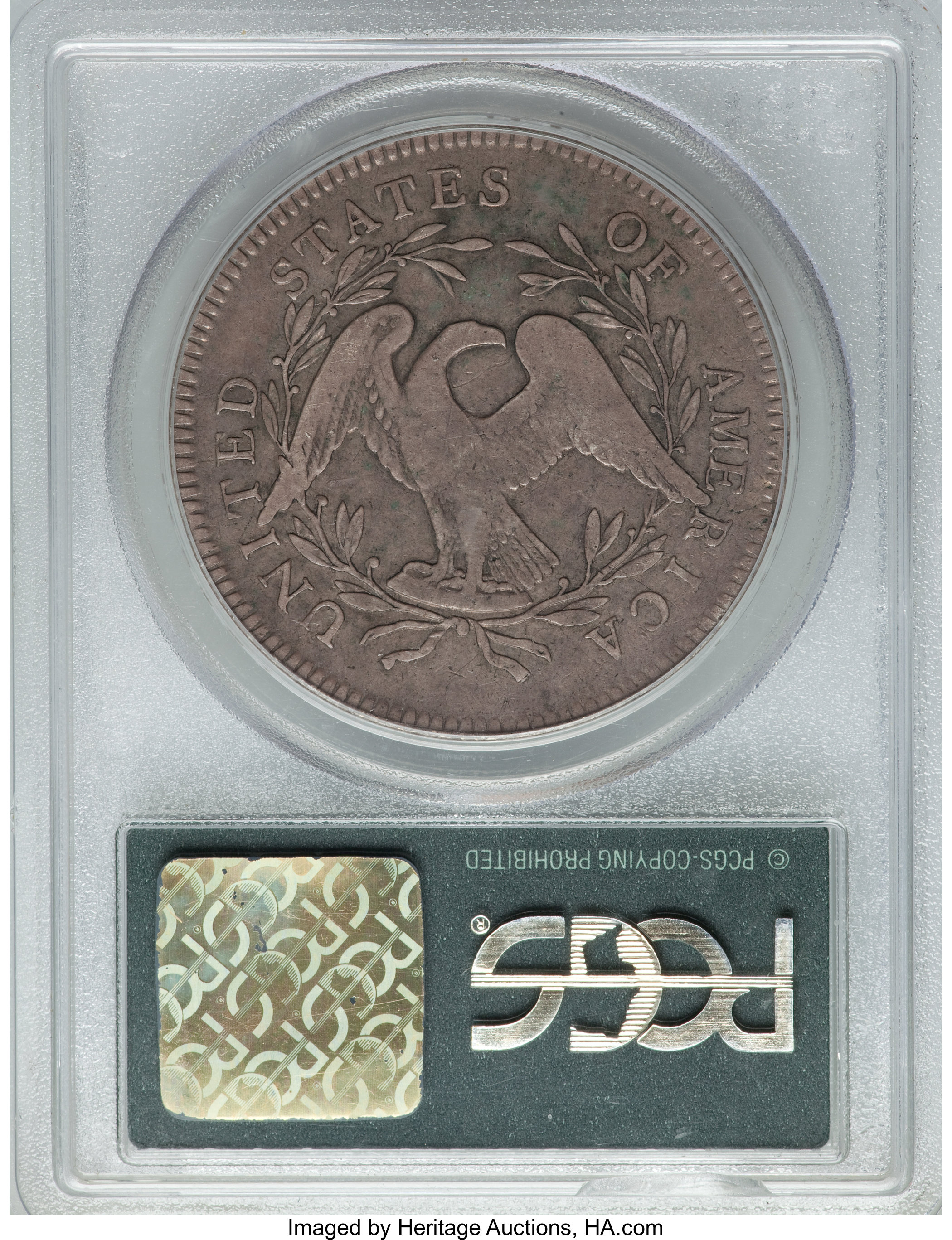 1795 $1  Flowing Hair, 2 Leaves, B-3, BB-11 P1 thumbnail 6