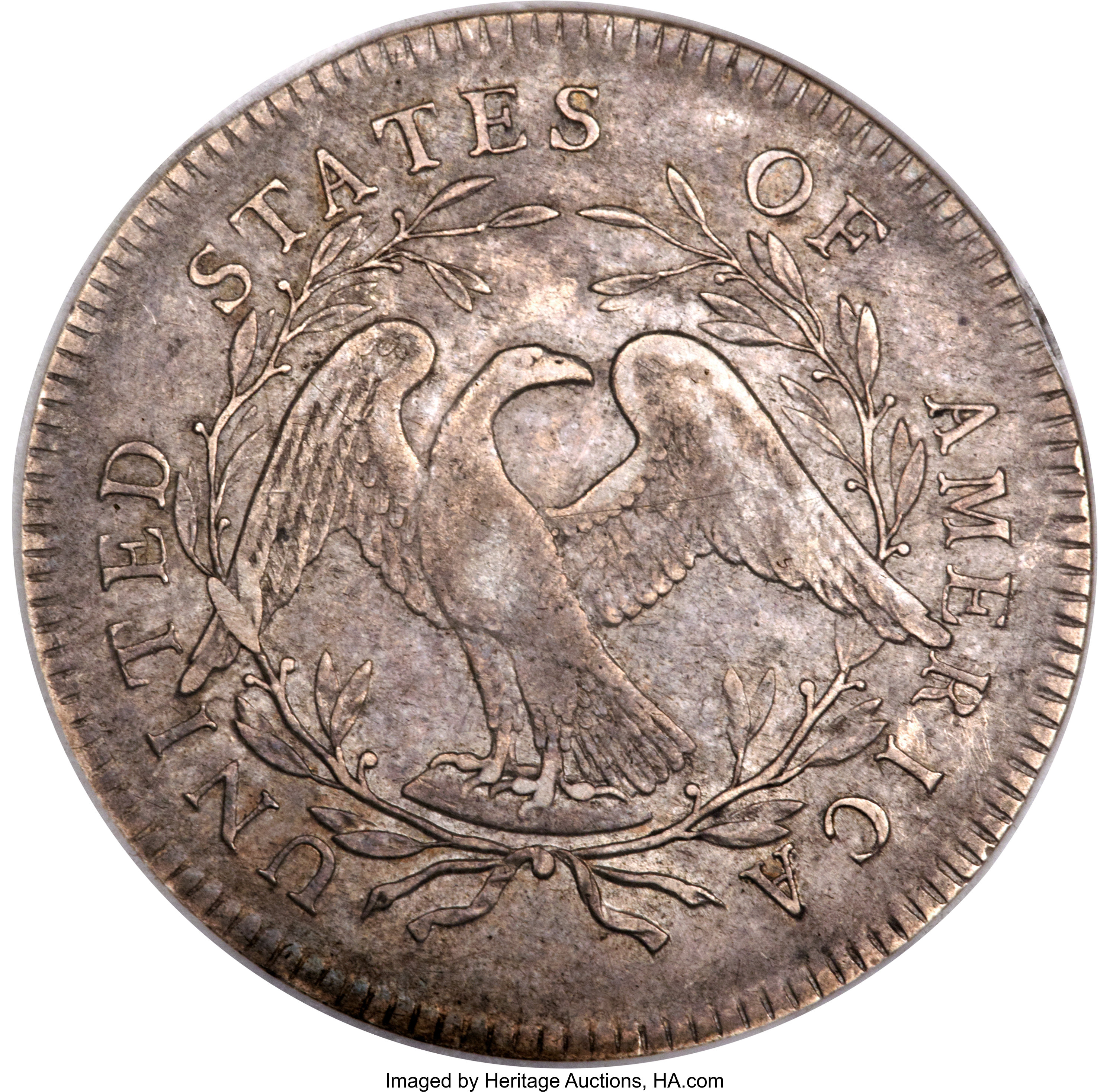 1795 $1  Flowing Hair, 2 Leaves, B-4, BB-14 MS64 thumbnail 23