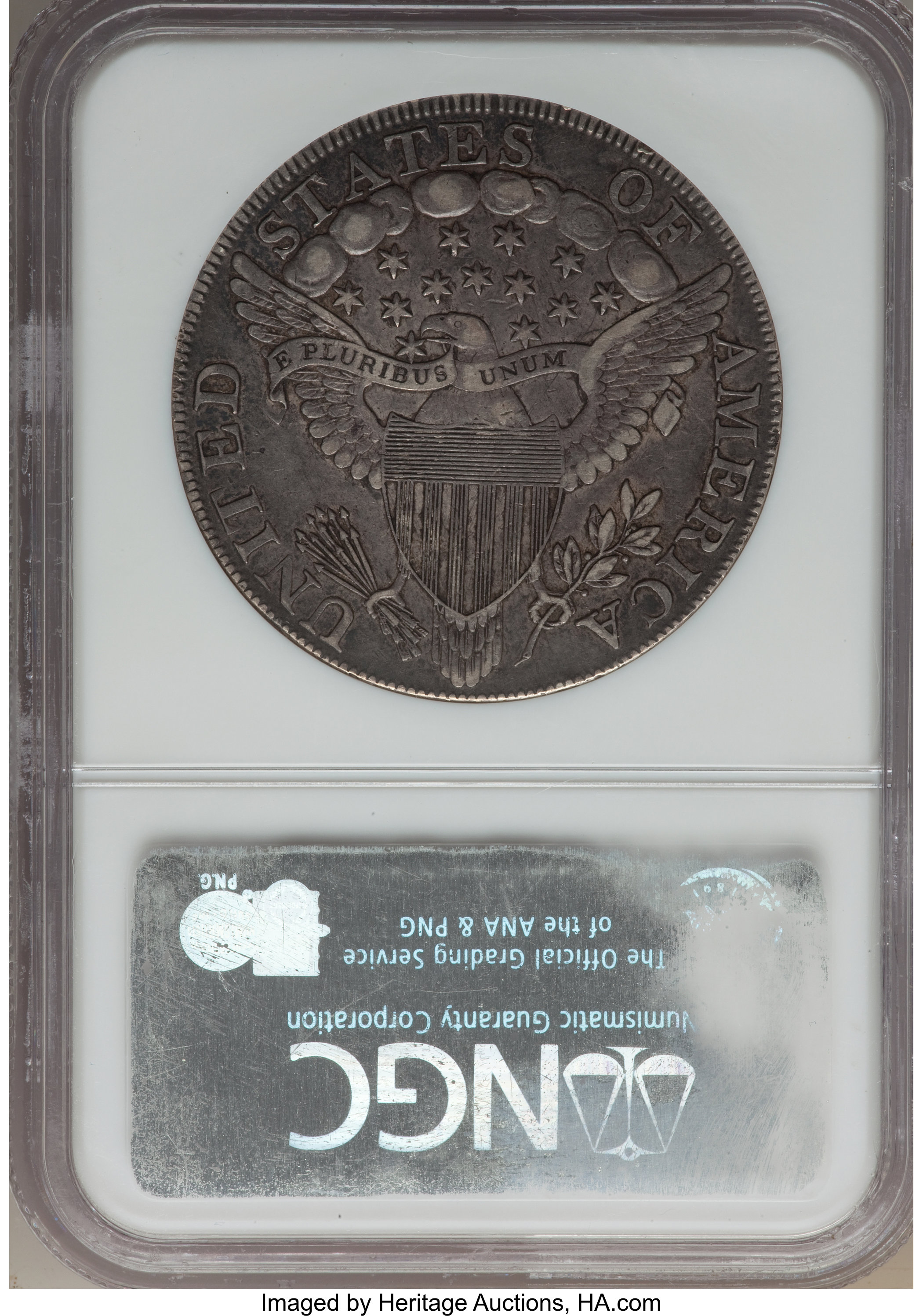 1798 $1  Large Eagle, Pointed 9, 4 Berries, B-8, BB-125 AU53 thumbnail 4