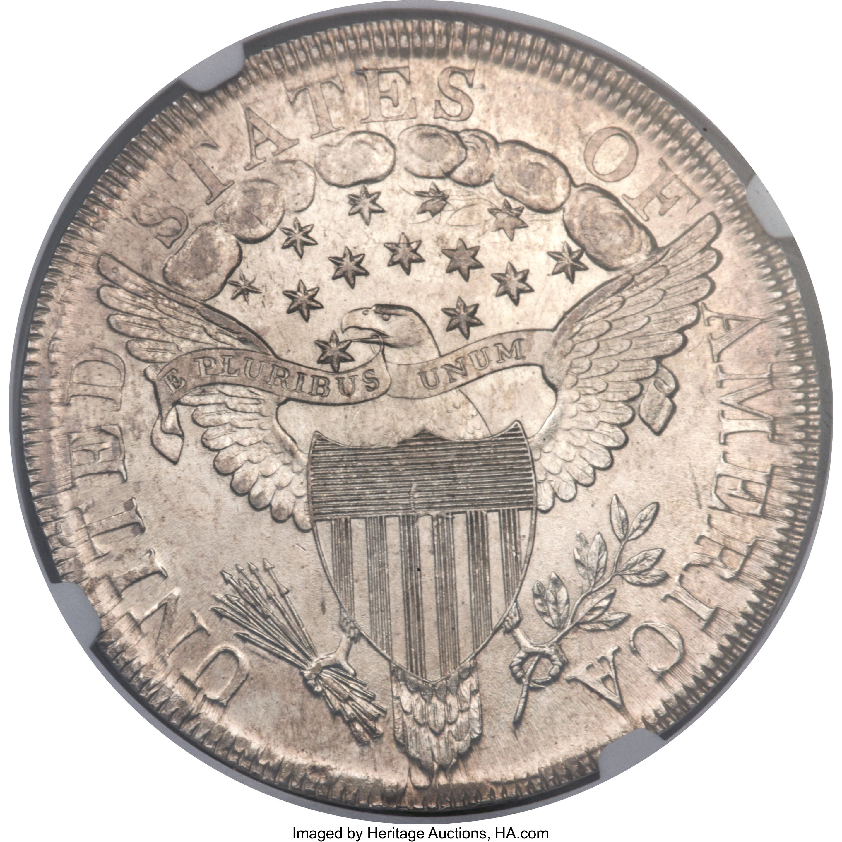 1799 $1  7x6 Stars, B-12, BB-160 MS65 CAC thumbnail 2