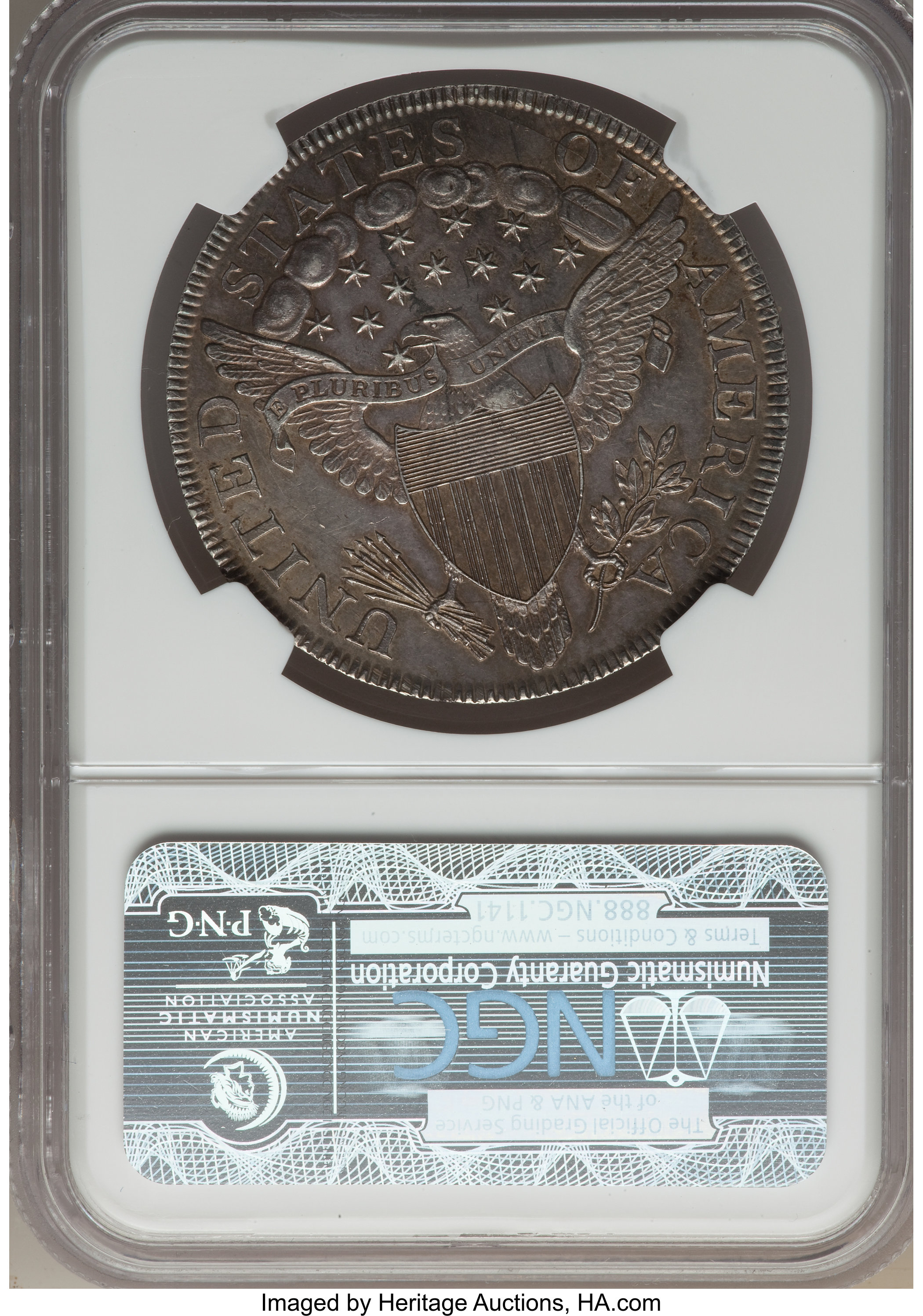 1799 $1  7x6 Stars, B-10, BB-163 MS66 CAC thumbnail 6