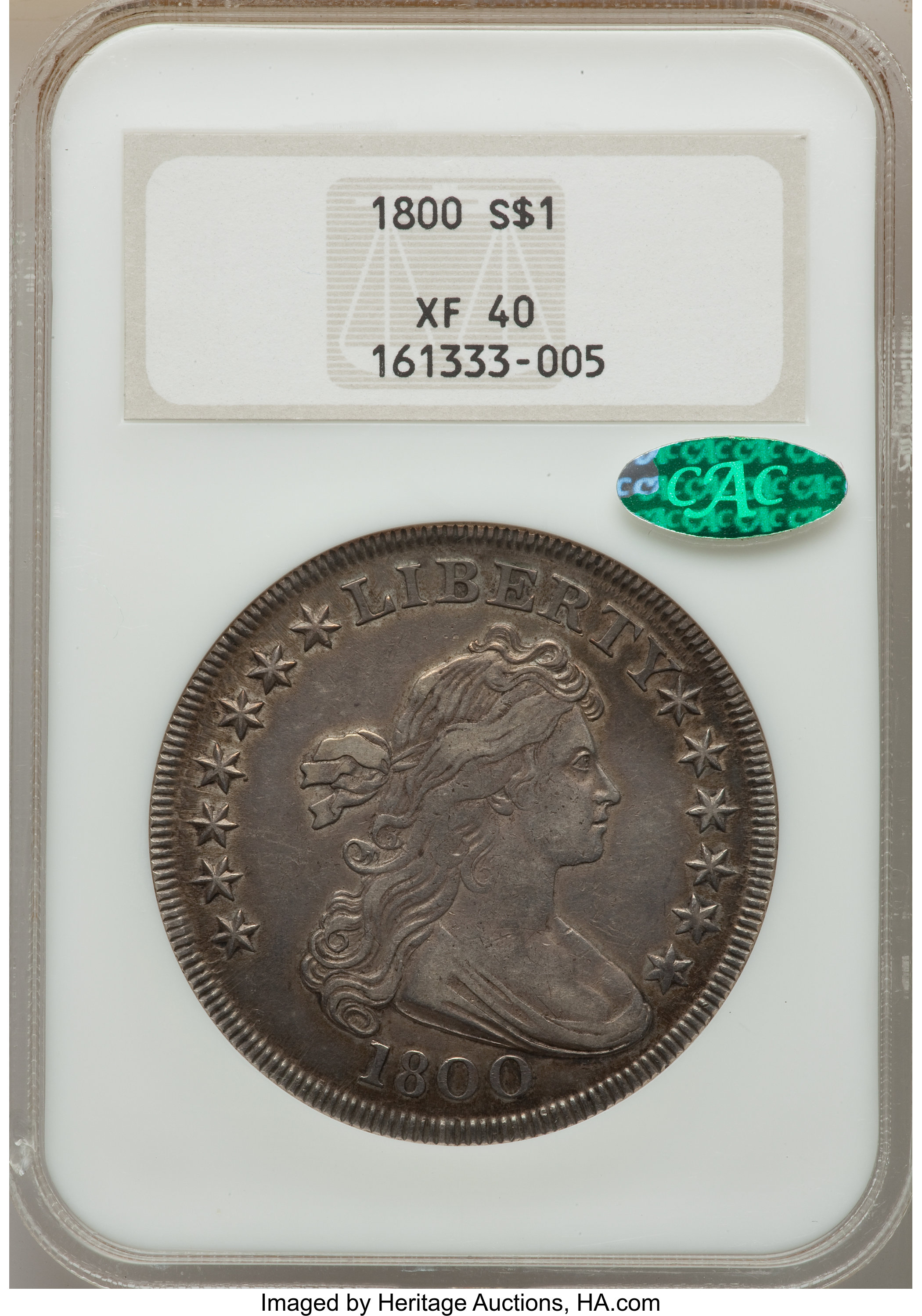 1800 $1  B-12, BB-184 XF40 thumbnail 16