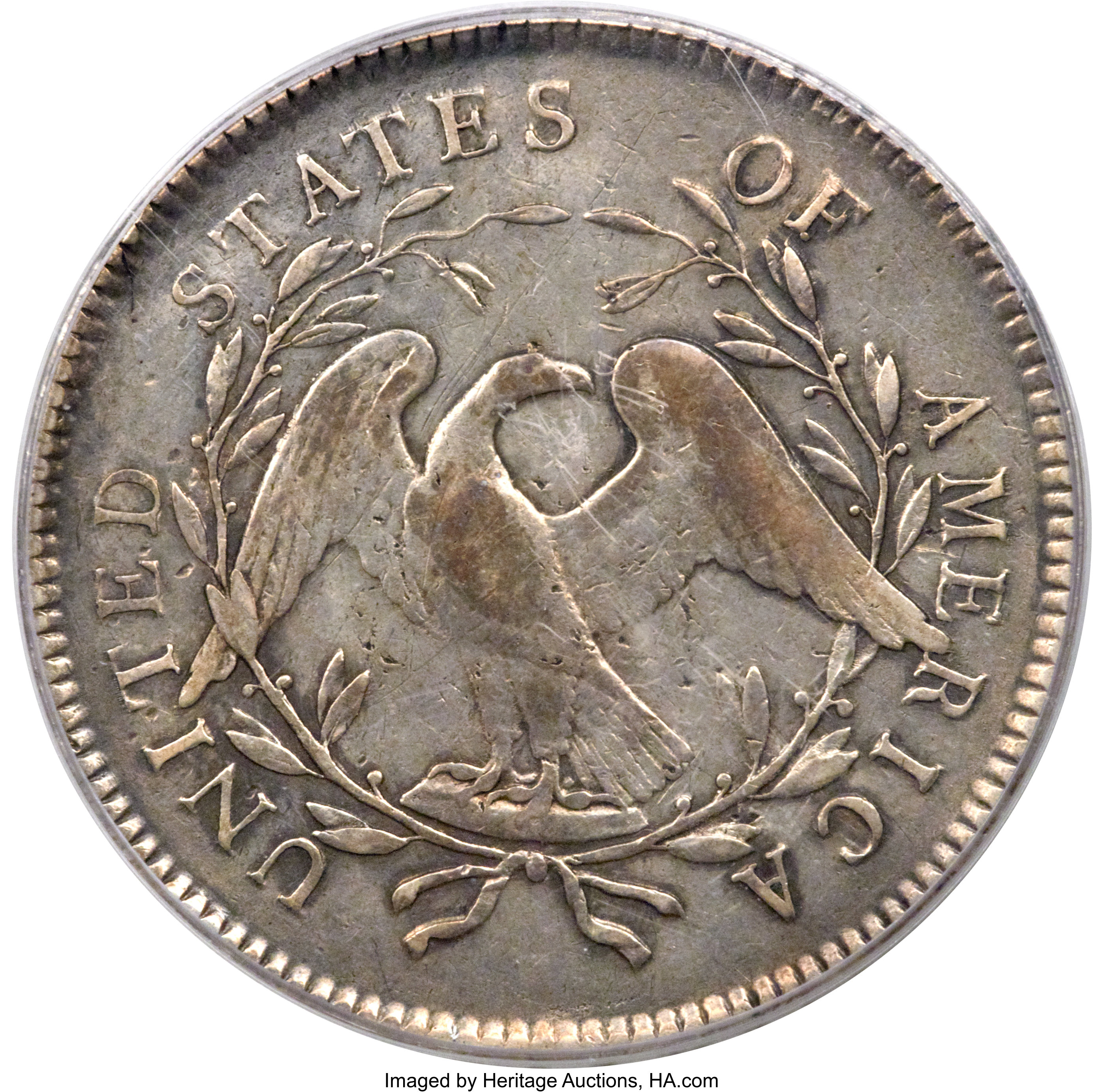1795 $1  Flowing Hair, 2 Leaves, B-2, BB-20 P1 thumbnail 18