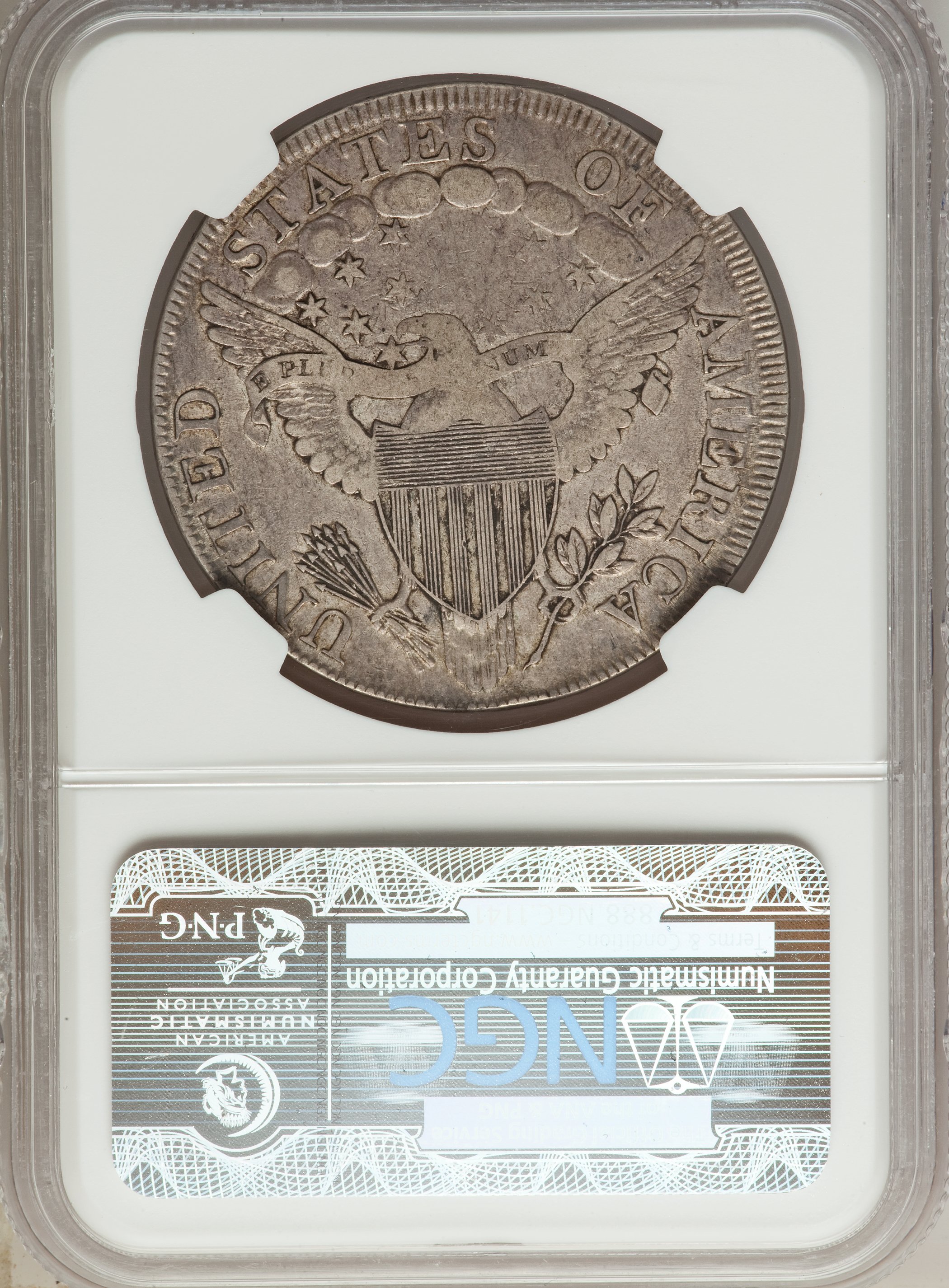 1798 $1  Large Eagle, Pointed 9, Wide Date, B-12, BB-120 MS thumbnail 20