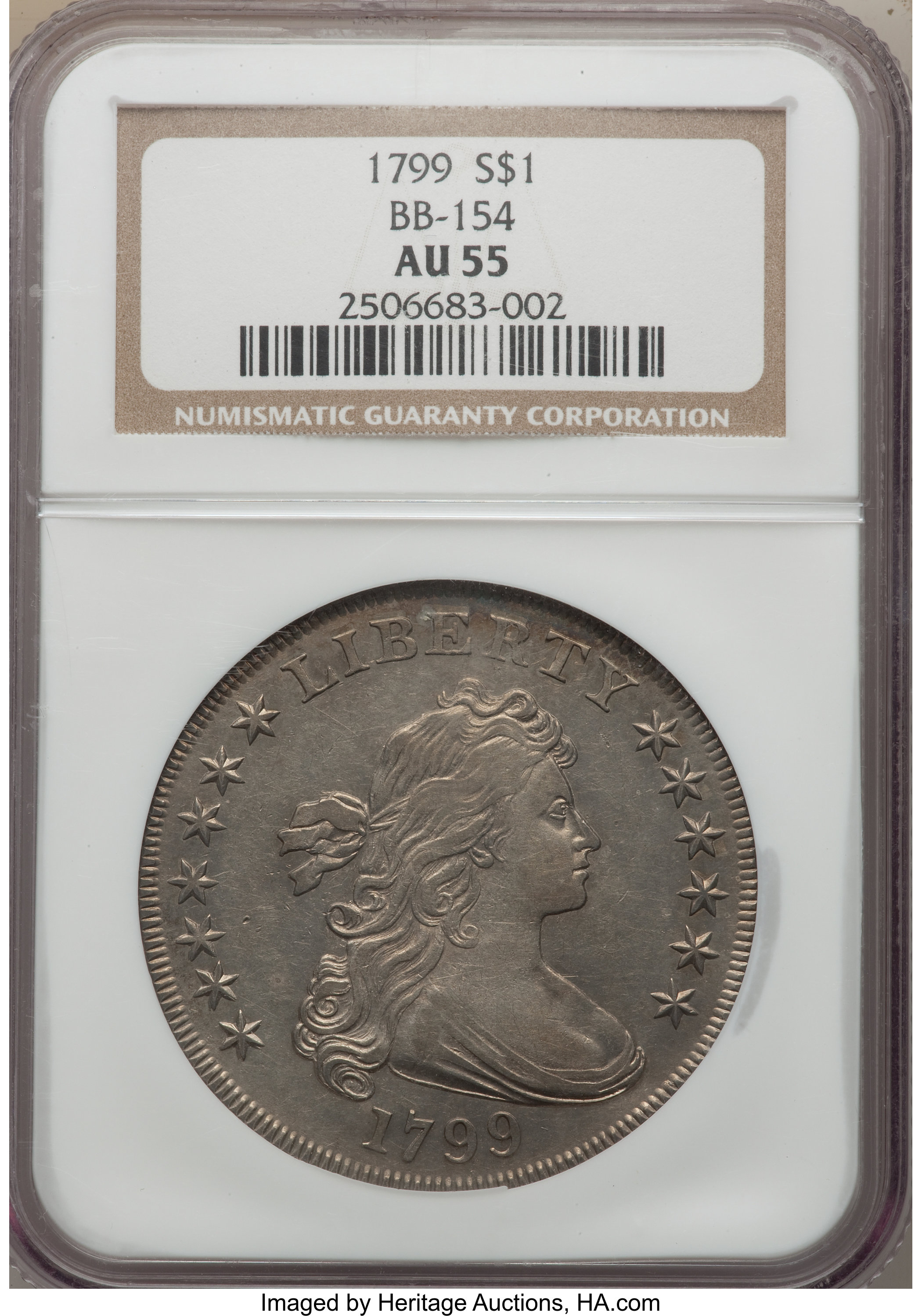 1799 $1  7x6 Stars, B-18, BB-154 MS60 thumbnail 13