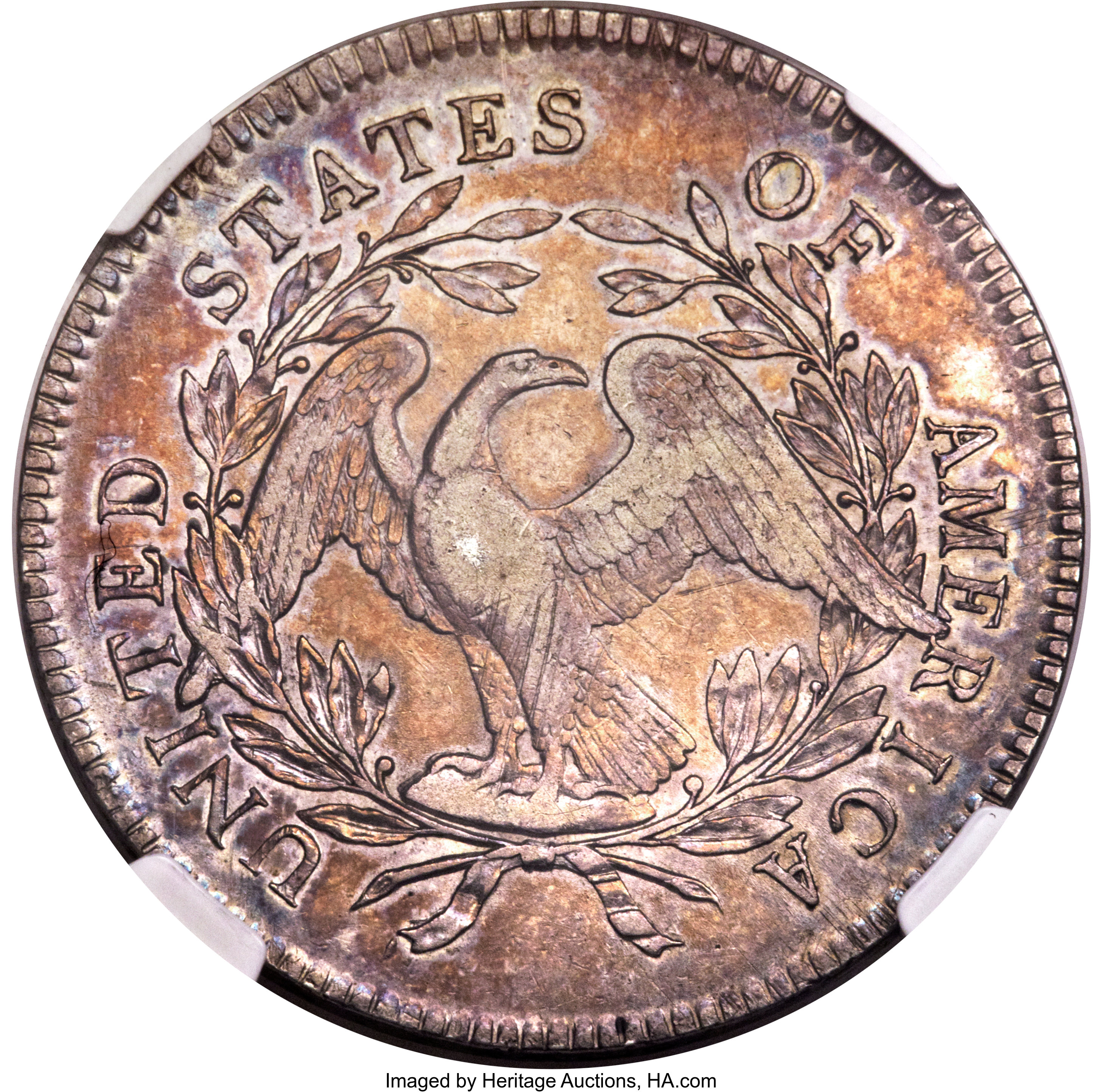 1795 $1  Flowing Hair, 3 Leaves, B-7, BB-18 XF40 thumbnail 7