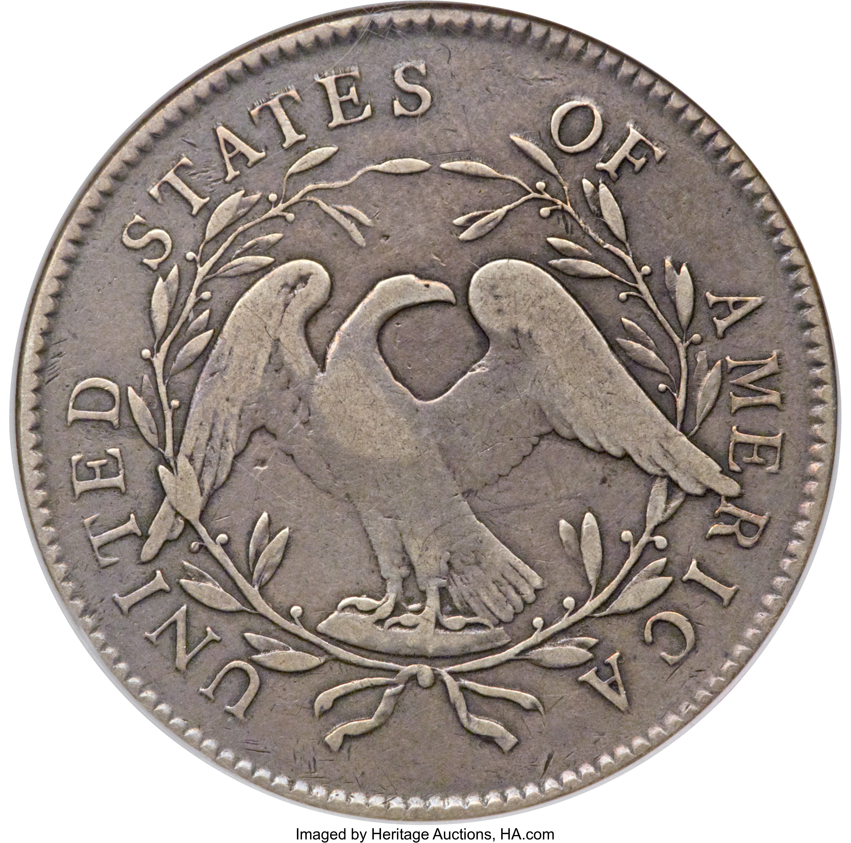 1795 $1  Flowing Hair, 2 Leaves, B-2, BB-20 P1 thumbnail 14