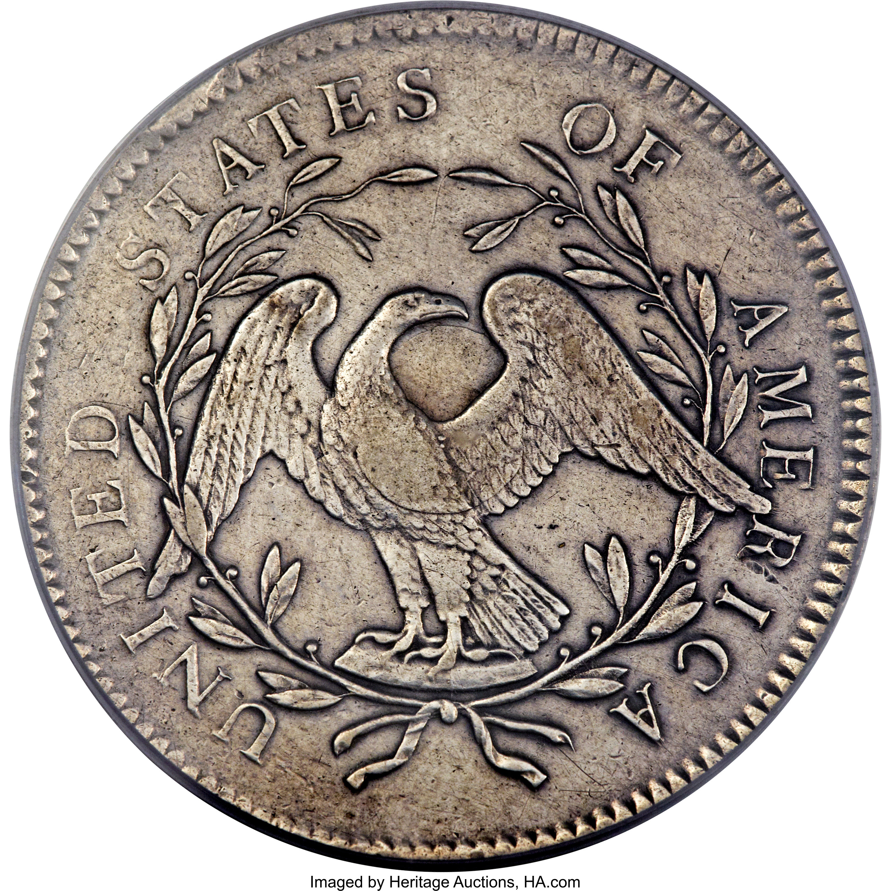 1795 $1  Flowing Hair, Silver Plug, 2 Leaves, B-1, BB-21 P1 thumbnail 22