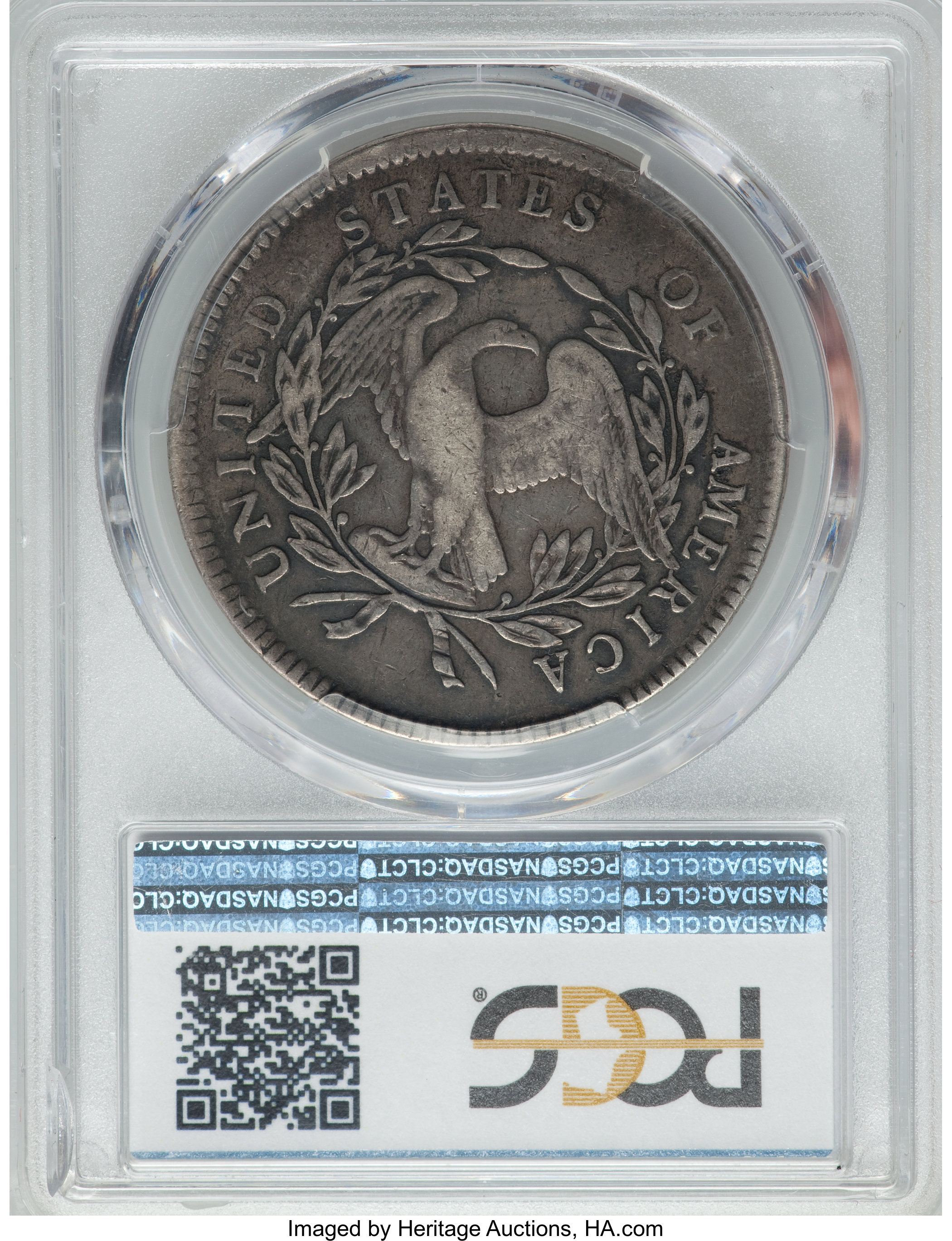 1795 $1  Flowing Hair, 3 Leaves, B-12, BB-26 P1 thumbnail 7