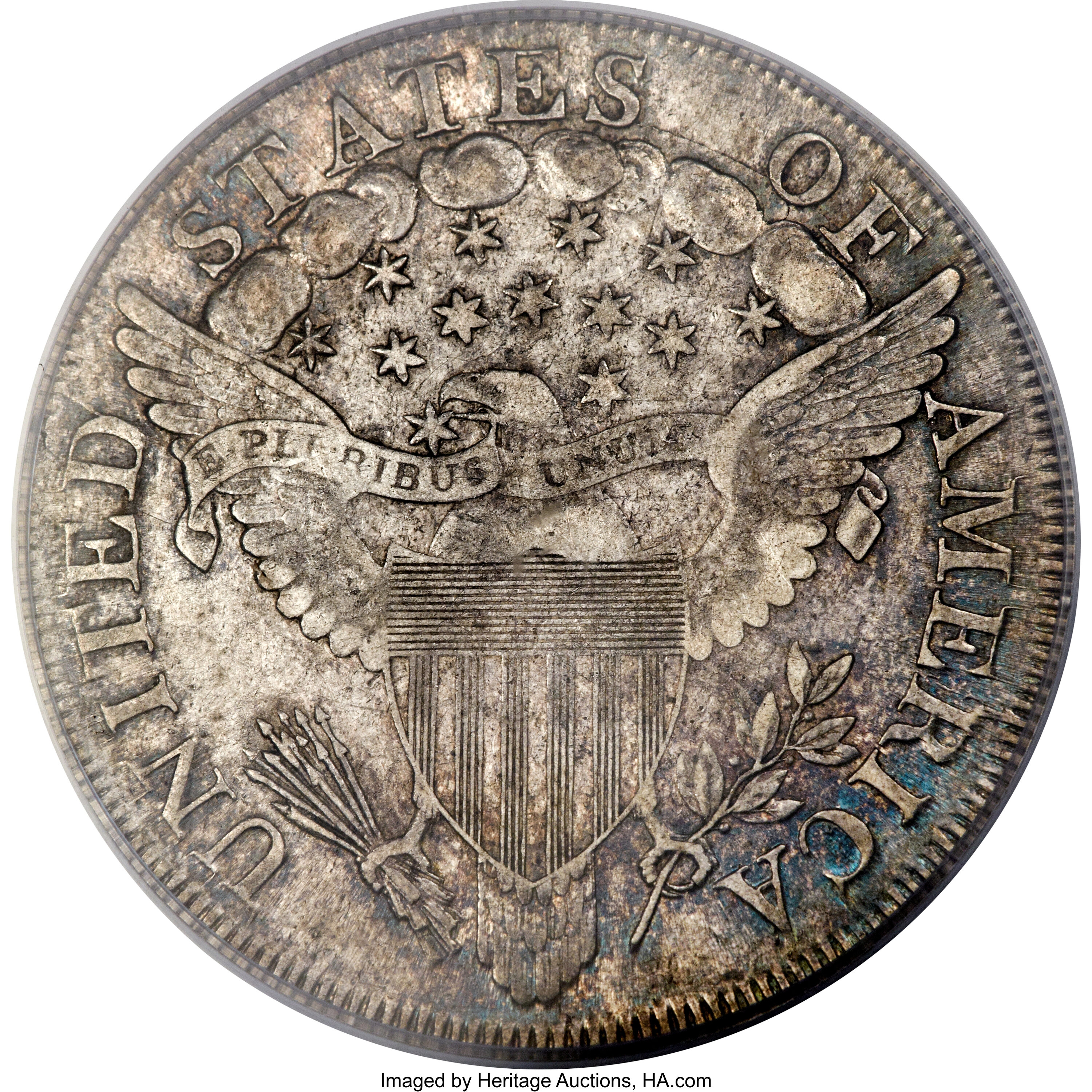 1799/8 $1  13 Stars Reverse, B-2, BB-143 AU50 thumbnail 8
