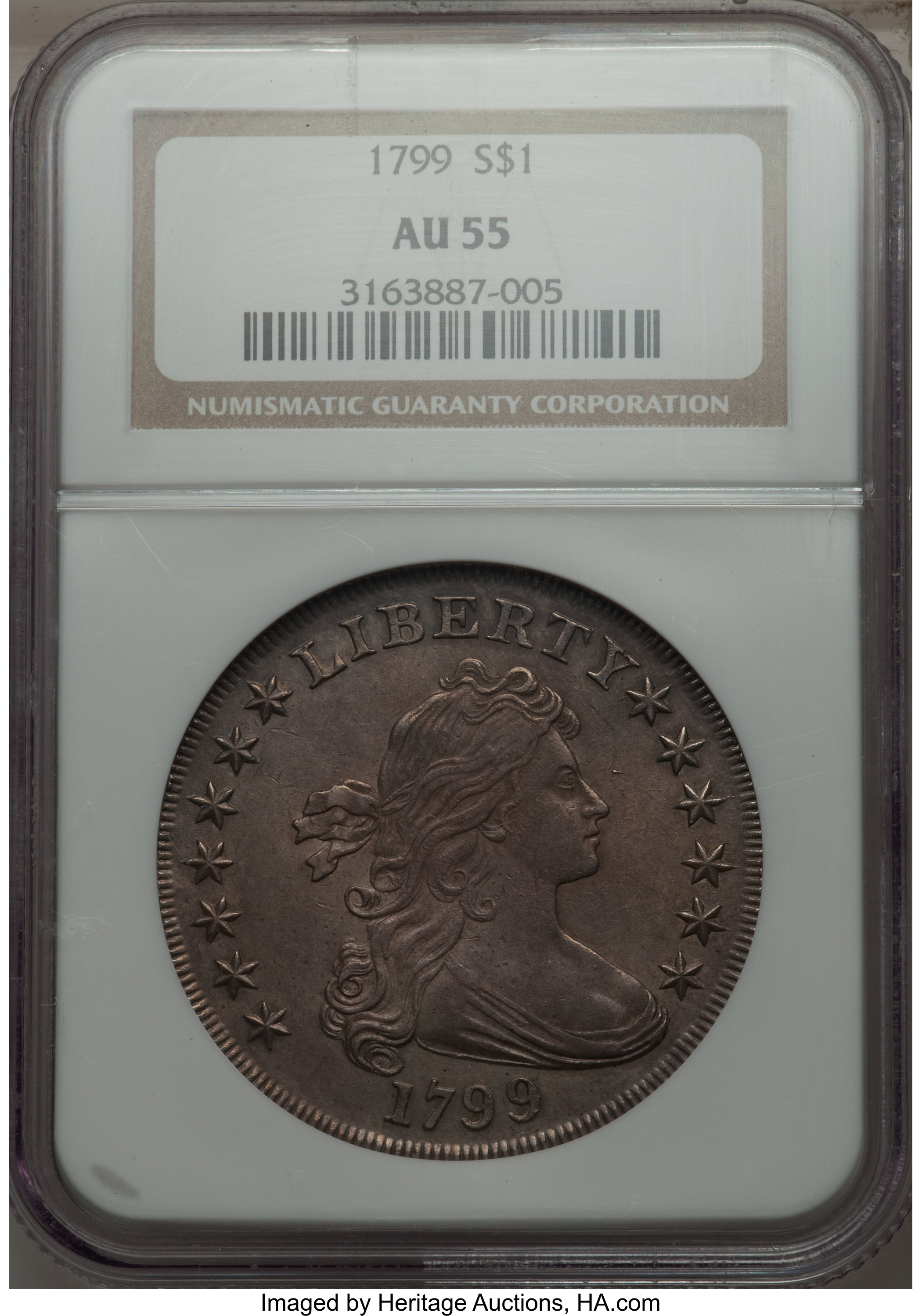1799 $1  7x6 Stars, B-14, BB-167 MS60 thumbnail 22