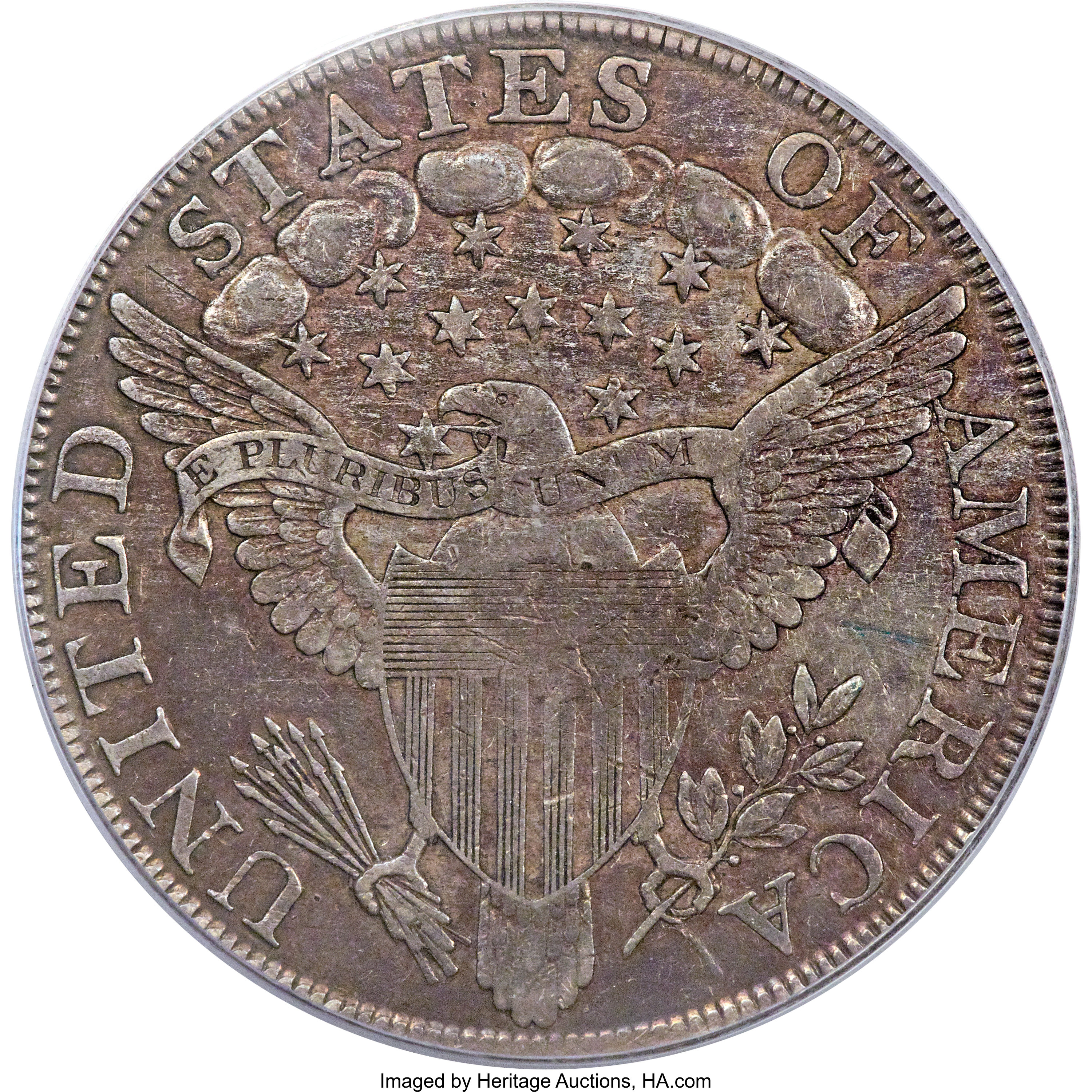 1800 $1  Wide Date, Low 8, AMERICAI, B-11, BB-191 VG10 CAC thumbnail 22
