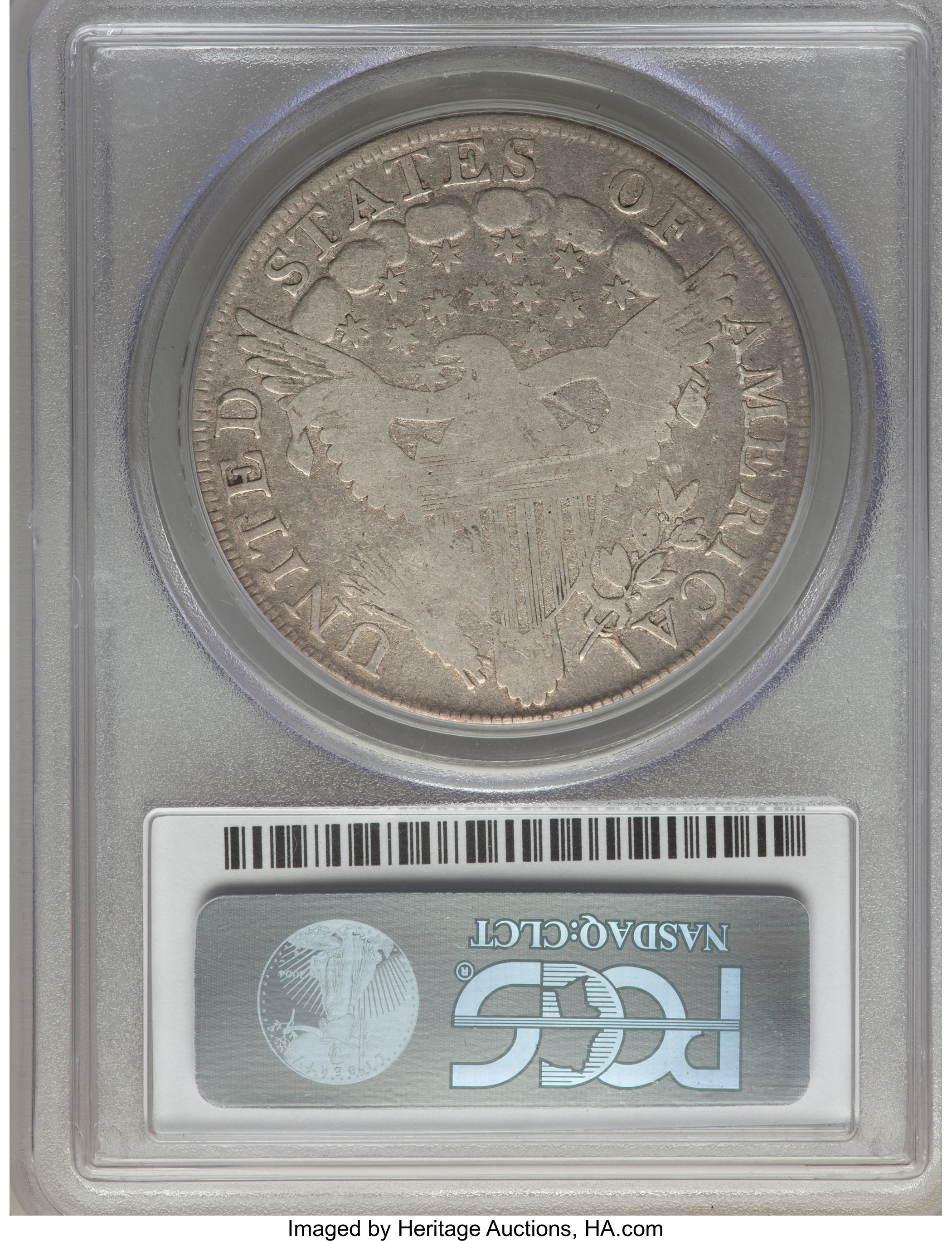 1800 $1  AMERICAI, B-19, BB-192 G4 CAC thumbnail 2