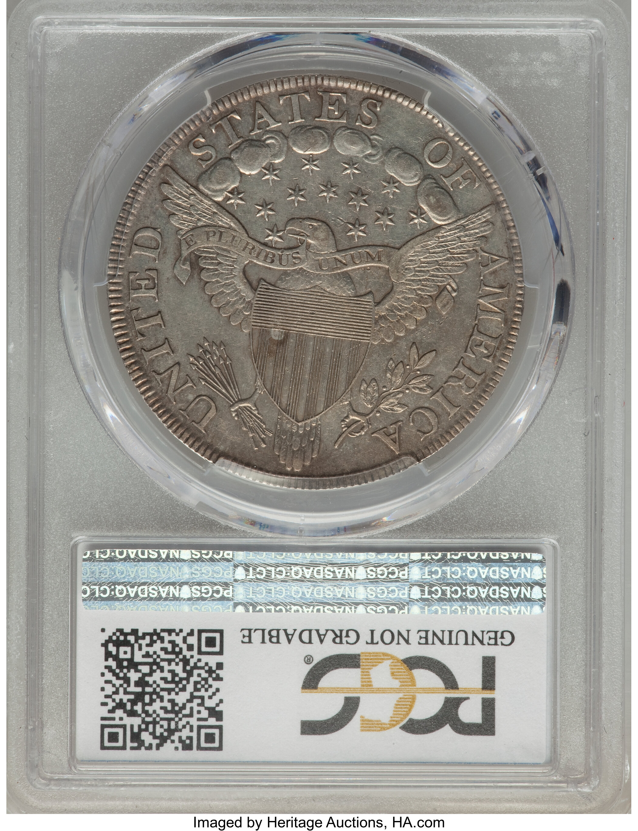 1802/1 $1  Wide Date, B-3, BB-234 AU50 thumbnail 6