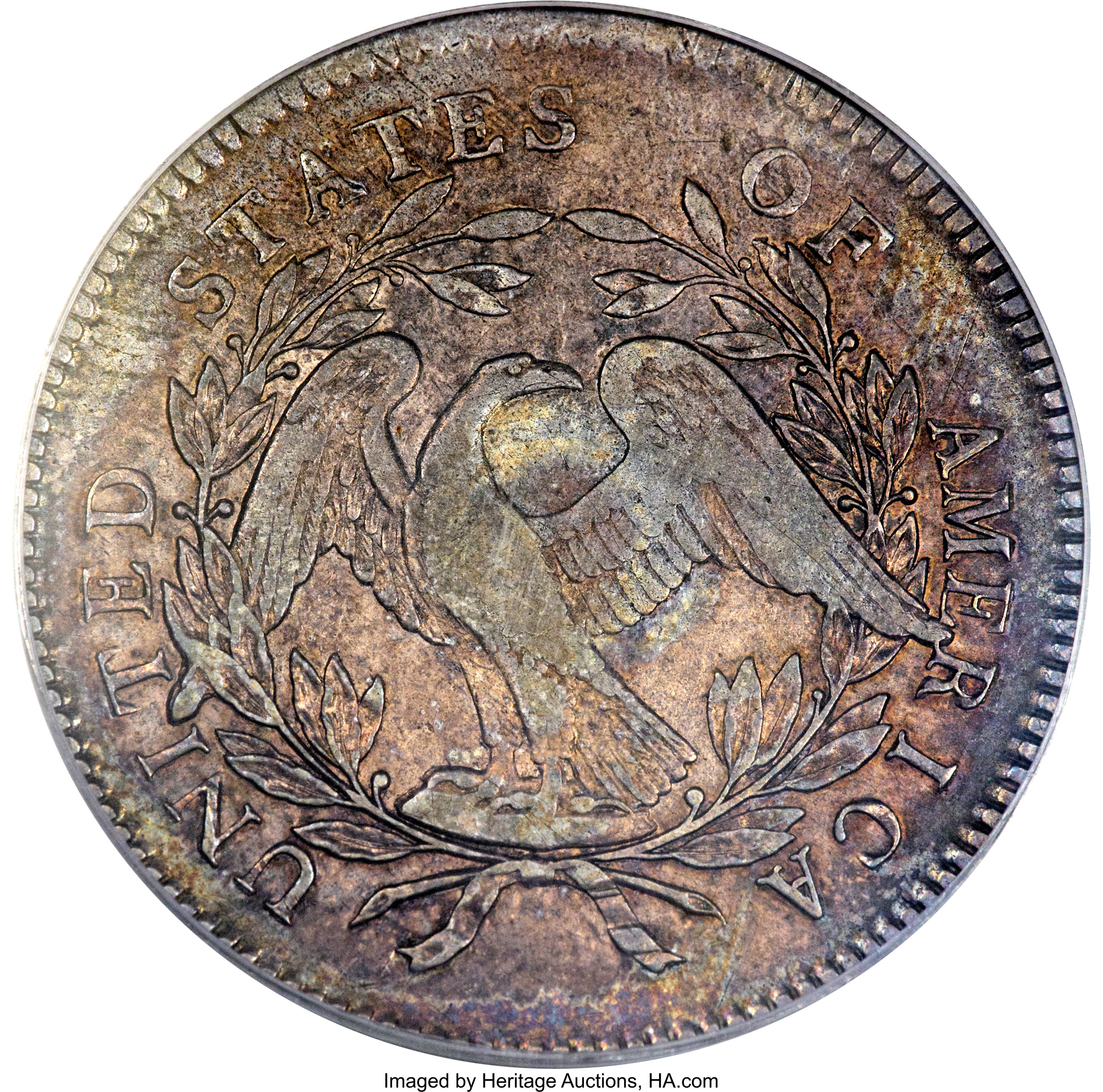 1795 $1  Flowing Hair, Silver Plug, 3 Leaves, B-7, BB-18 AU53 thumbnail 21