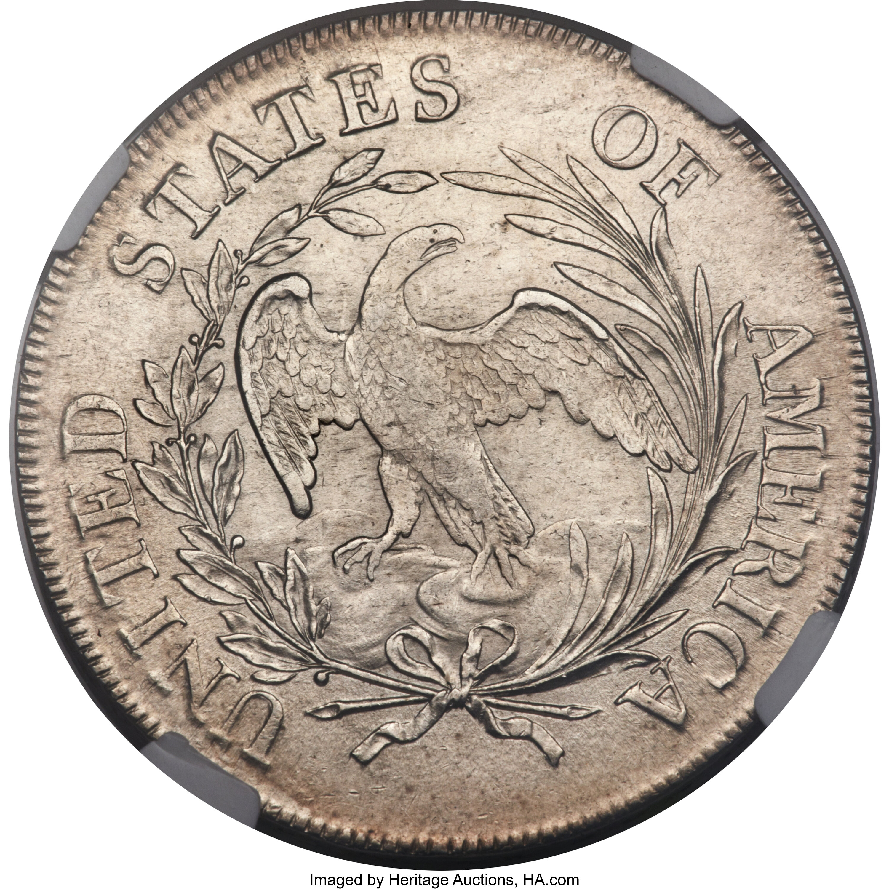 1797 $1  10x6 Stars, Large Letters MS60 thumbnail 3