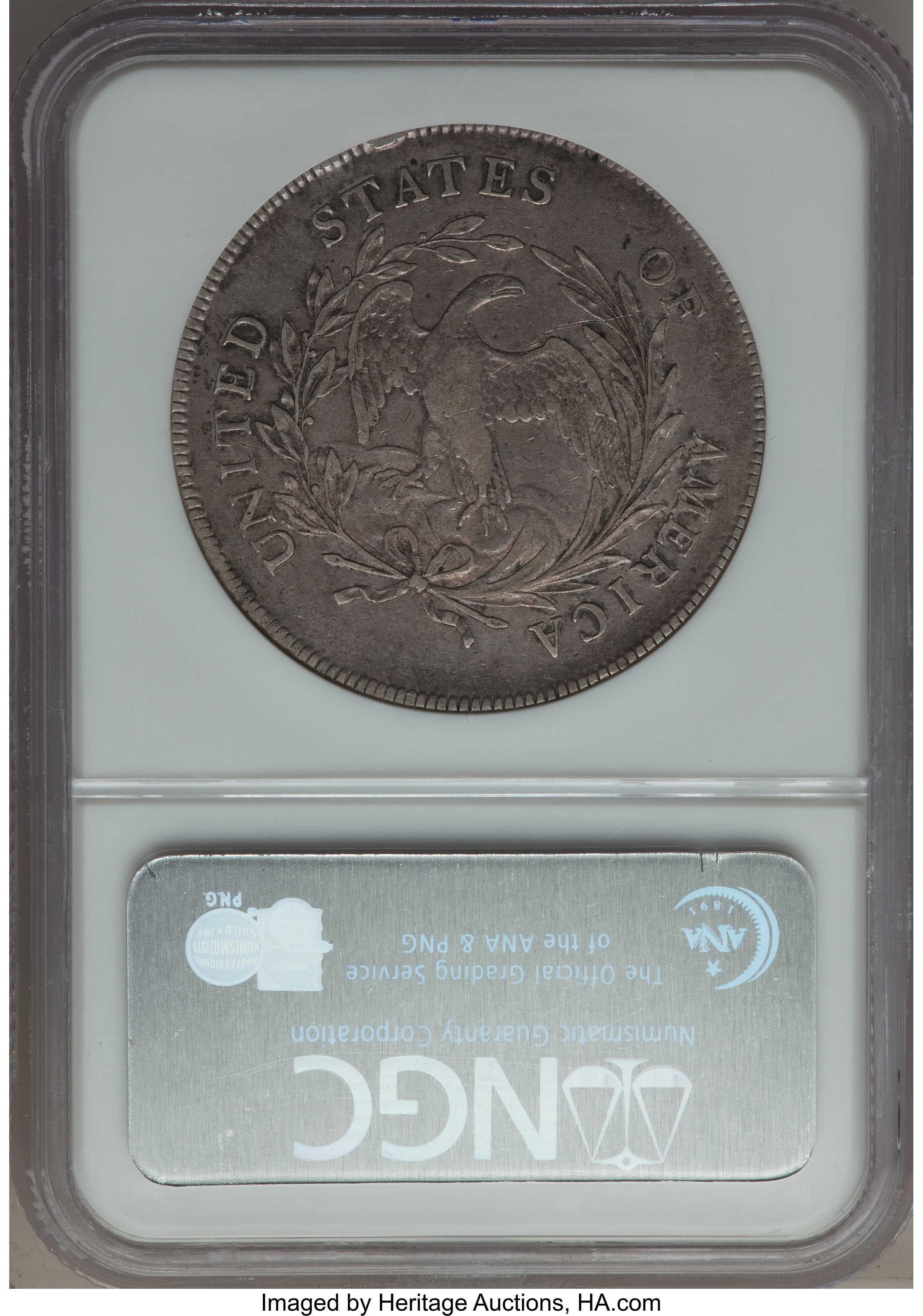 1798 $1  Small Eagle, 15 Stars Obverse, B-2, BB-81 AU53 thumbnail 3