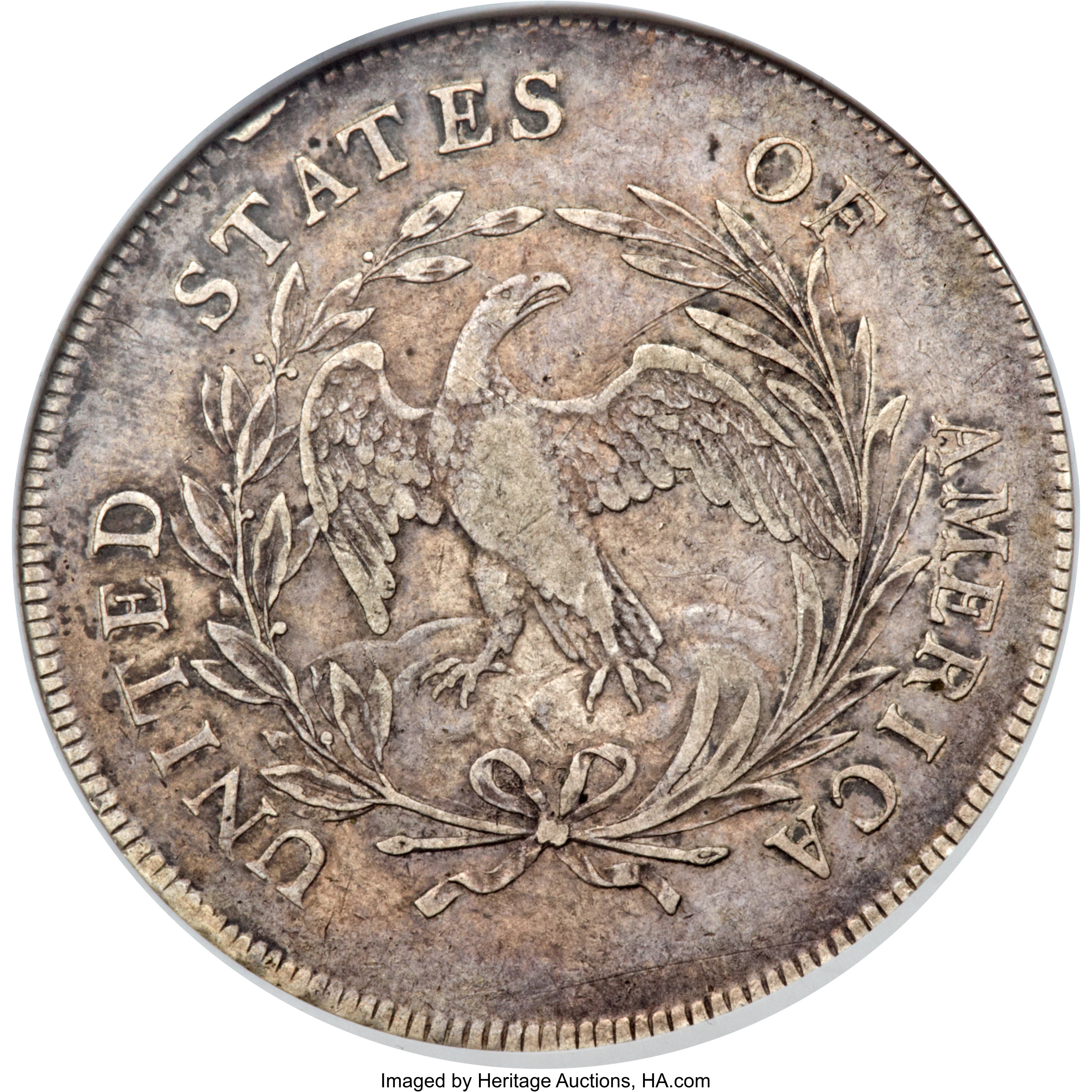 1798 $1  Small Eagle, 15 Stars Obverse, B-2, BB-81 AU53 thumbnail 4