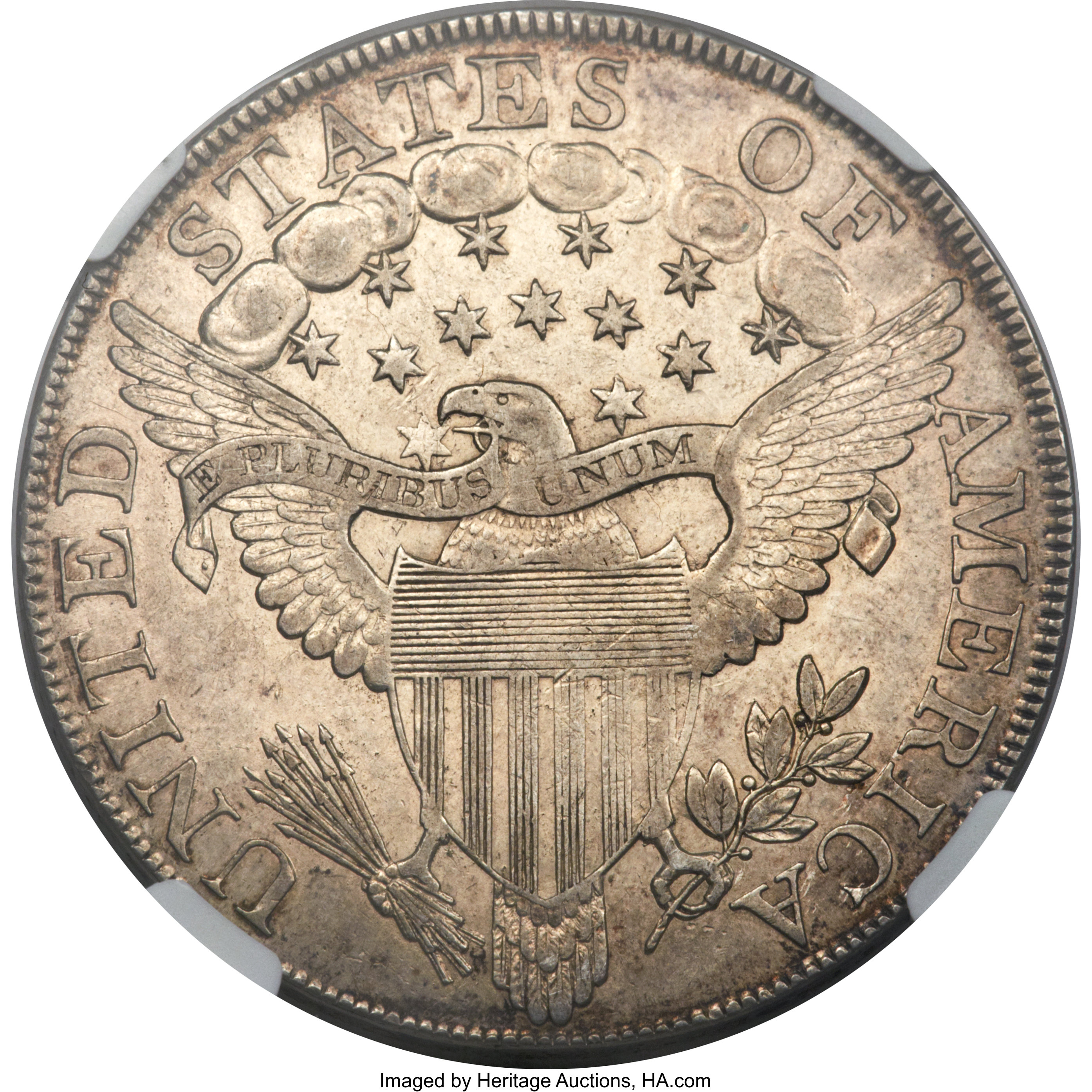1800 $1  B-5, BB-189 AU58 CAC thumbnail 10