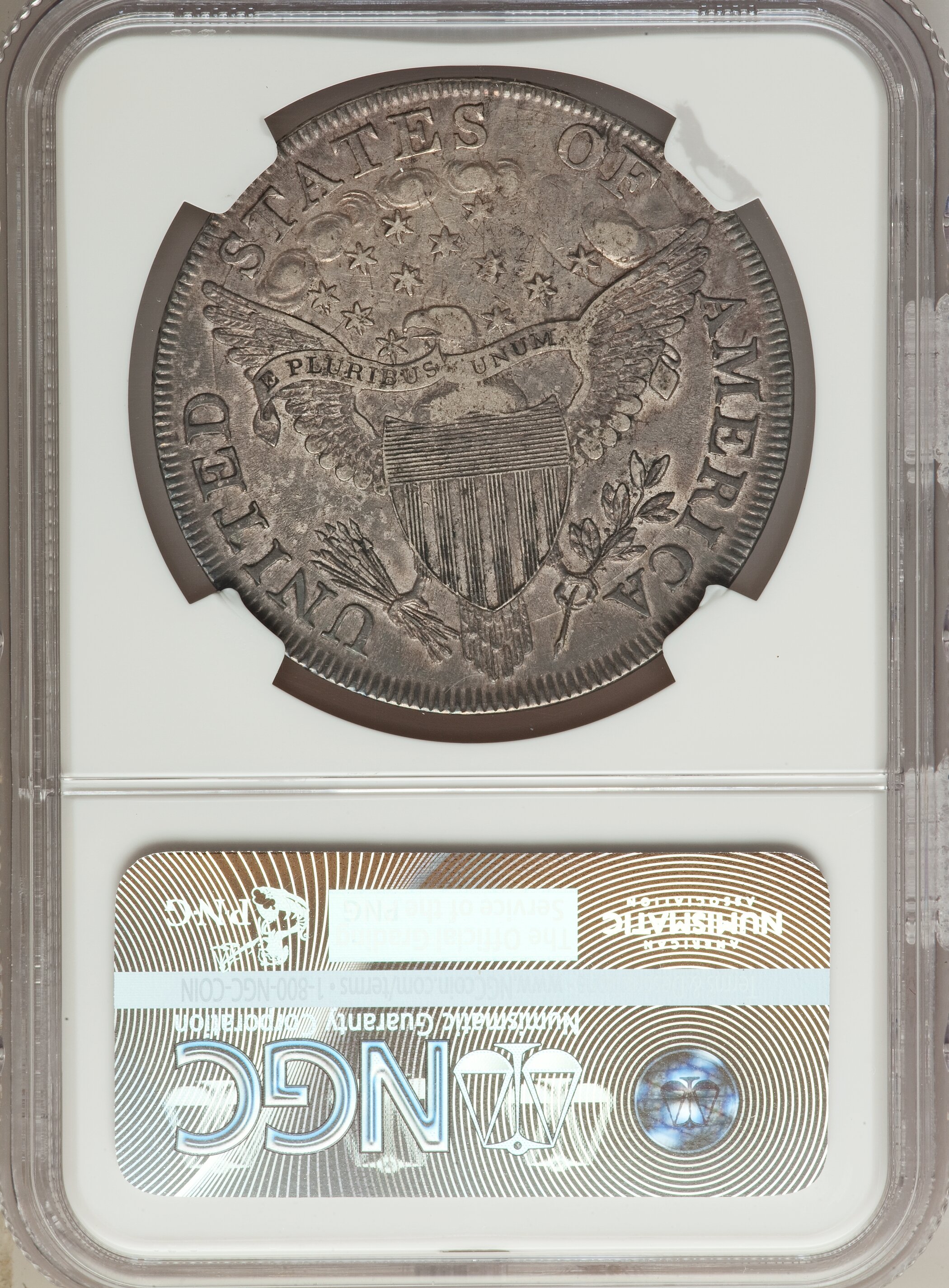 1798 $1  Large Eagle, Pointed 9, Close Date, B-31, BB-115 MS60 thumbnail 14