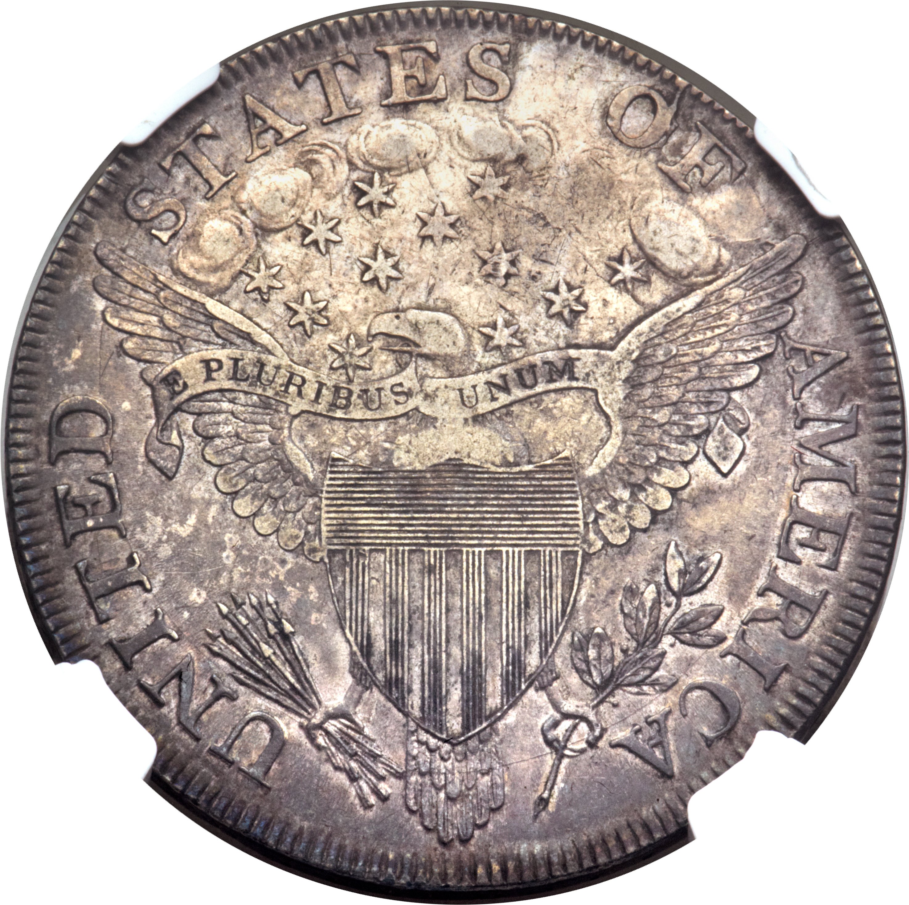1798 $1  Large Eagle, Pointed 9, Close Date, B-31, BB-115 MS60 thumbnail 15