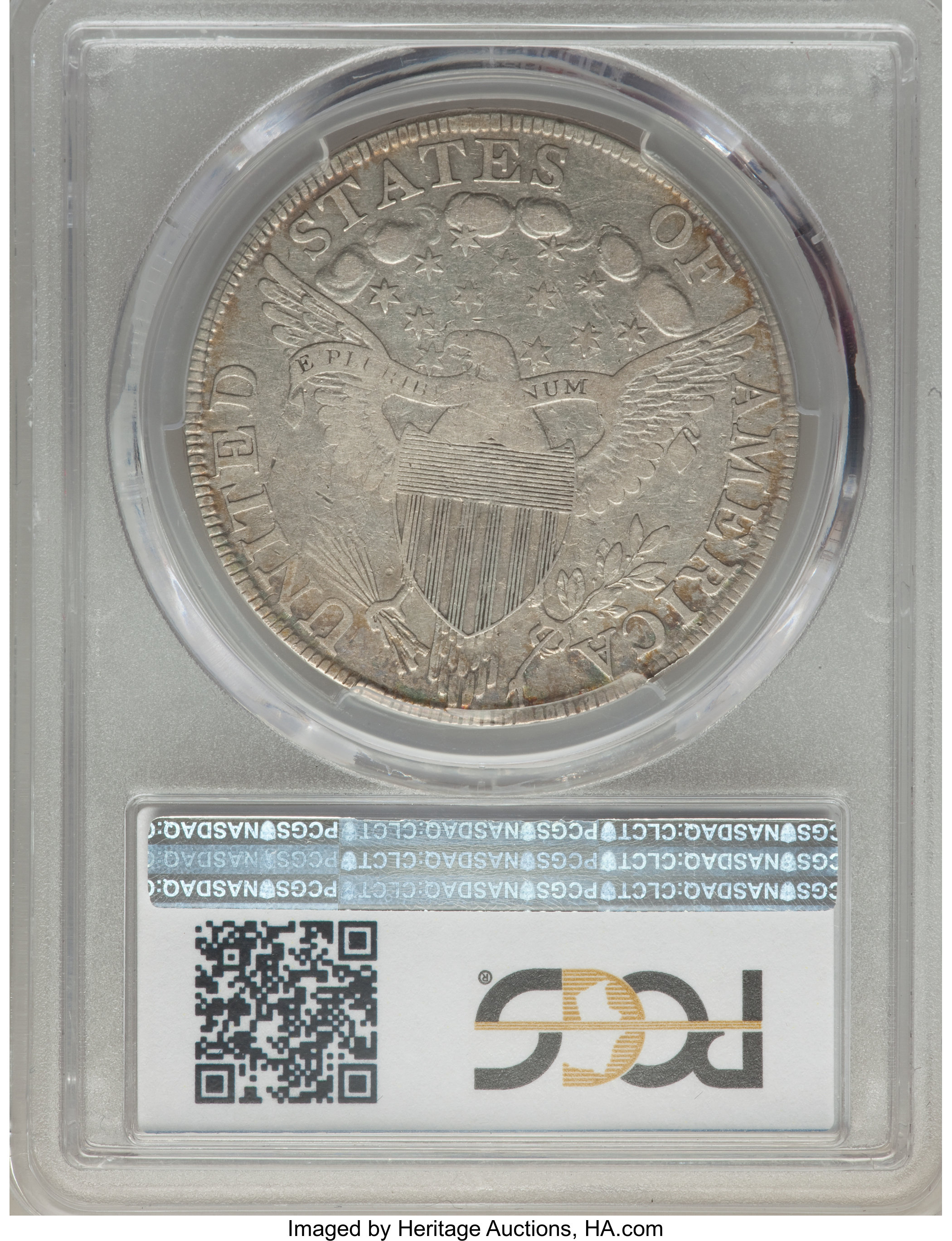 1798 $1  Large Eagle, Pointed 9, 5 Berries, B-24, BB-124 VG10 CAC thumbnail 2
