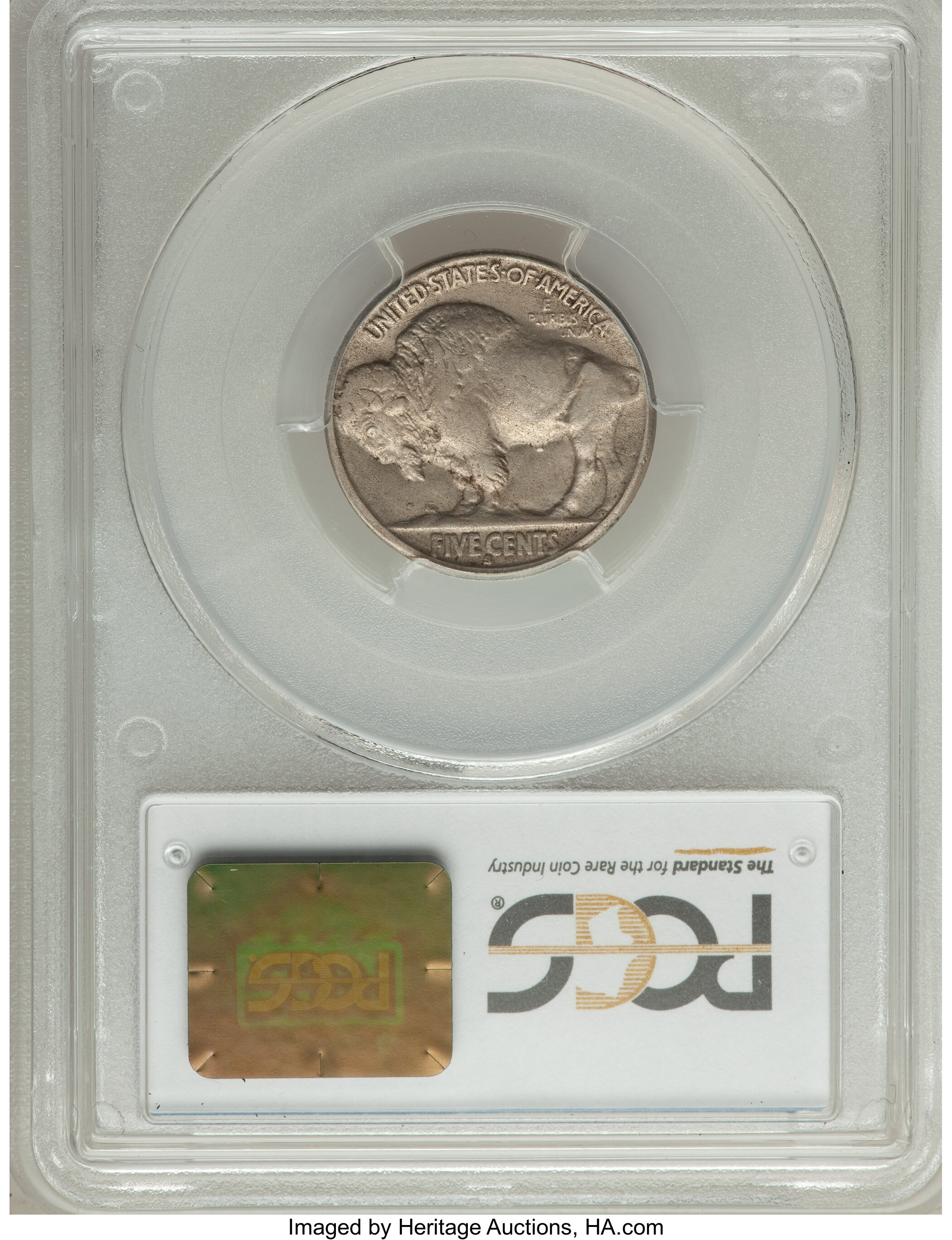 1917-S 5c 2 Feathers, FS-401 XF40 thumbnail 4