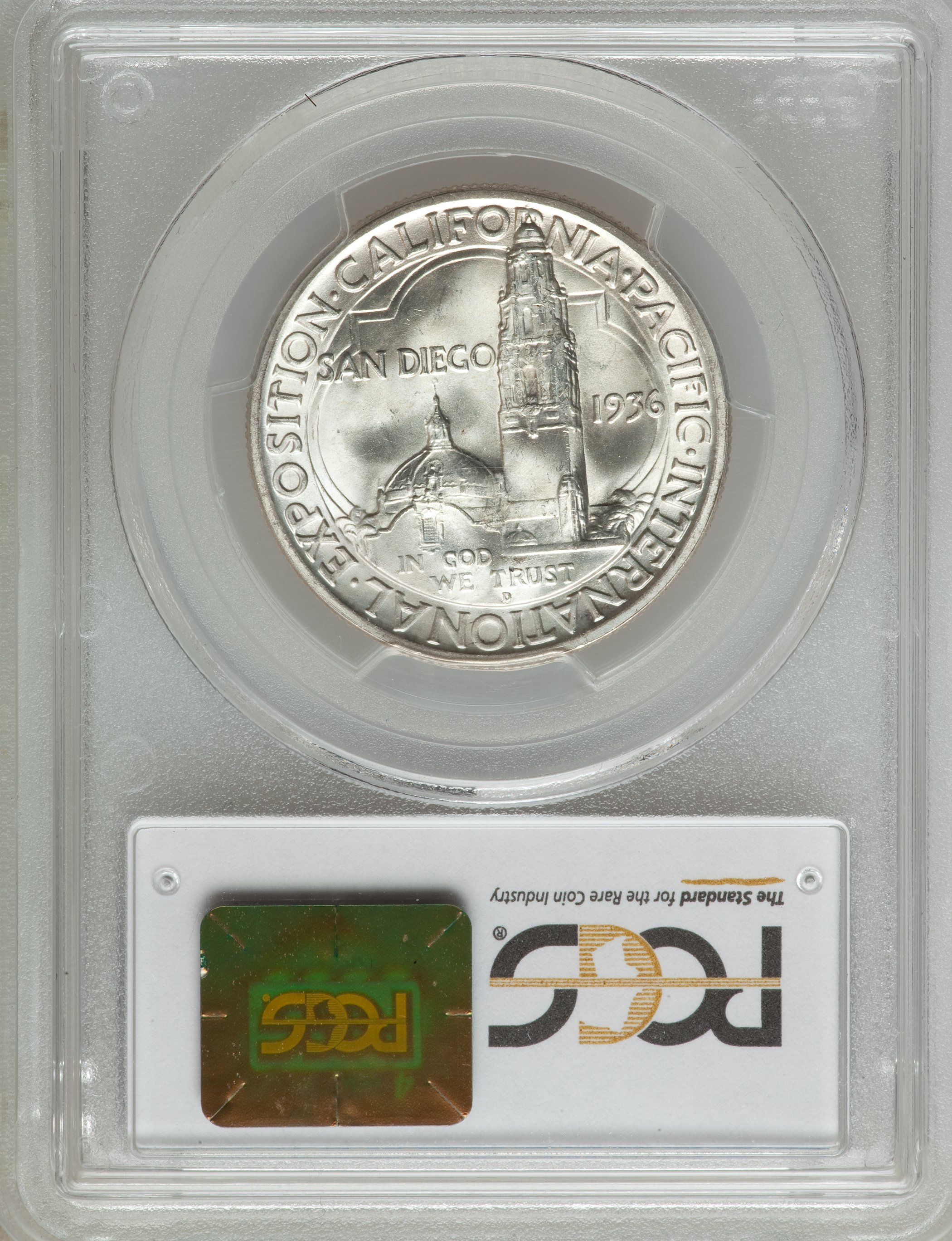1936-D/D 50c San Diego Expo, QDO & RPM, FS-101/501 AU53 thumbnail 4