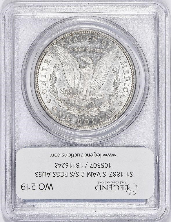 1887-S/S $1  Repunched Mintmark, VAM-2 AU53 thumbnail 4