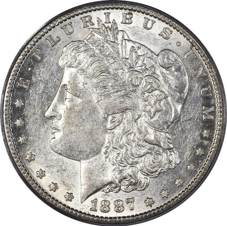 1887-S/S $1  Repunched Mintmark, VAM-2 AU53 thumbnail 5