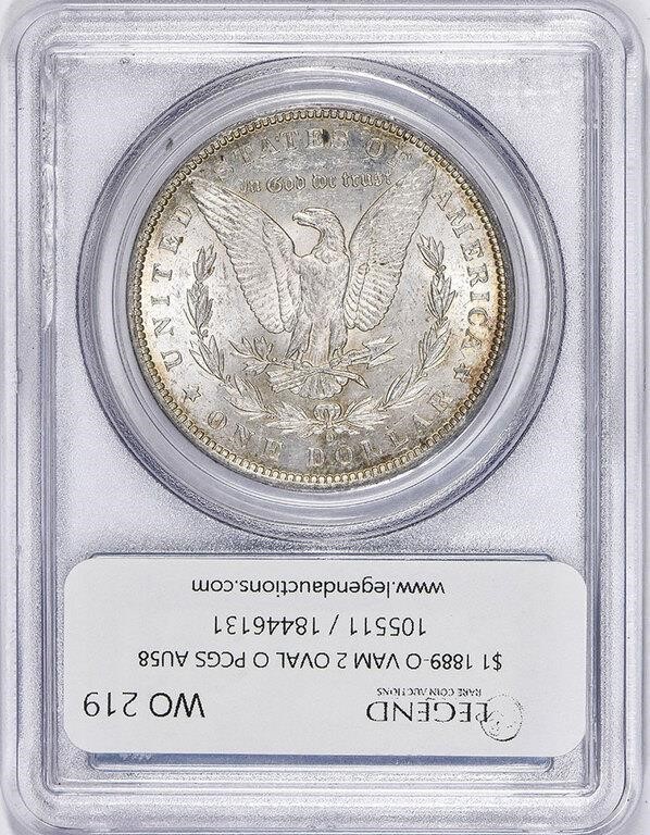 1889-O $1  Oval O, VAM-2 AU58 CAC thumbnail 6