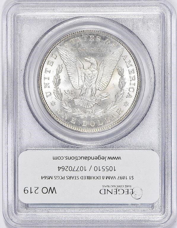 1897 $1  Doubled Stars, VAM-8 MS64 thumbnail 7