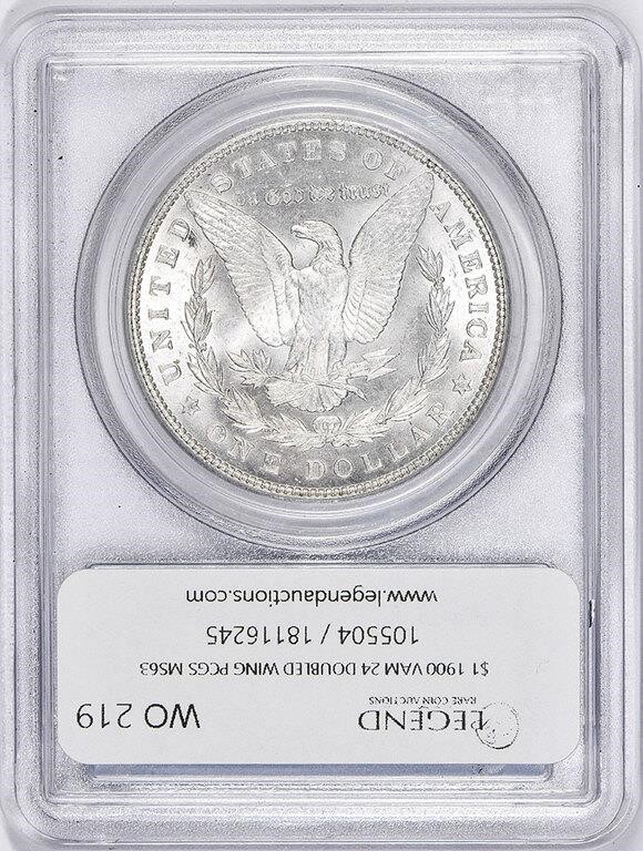 1900 $1  Doubled Wing, VAM-24 MS63 thumbnail 8